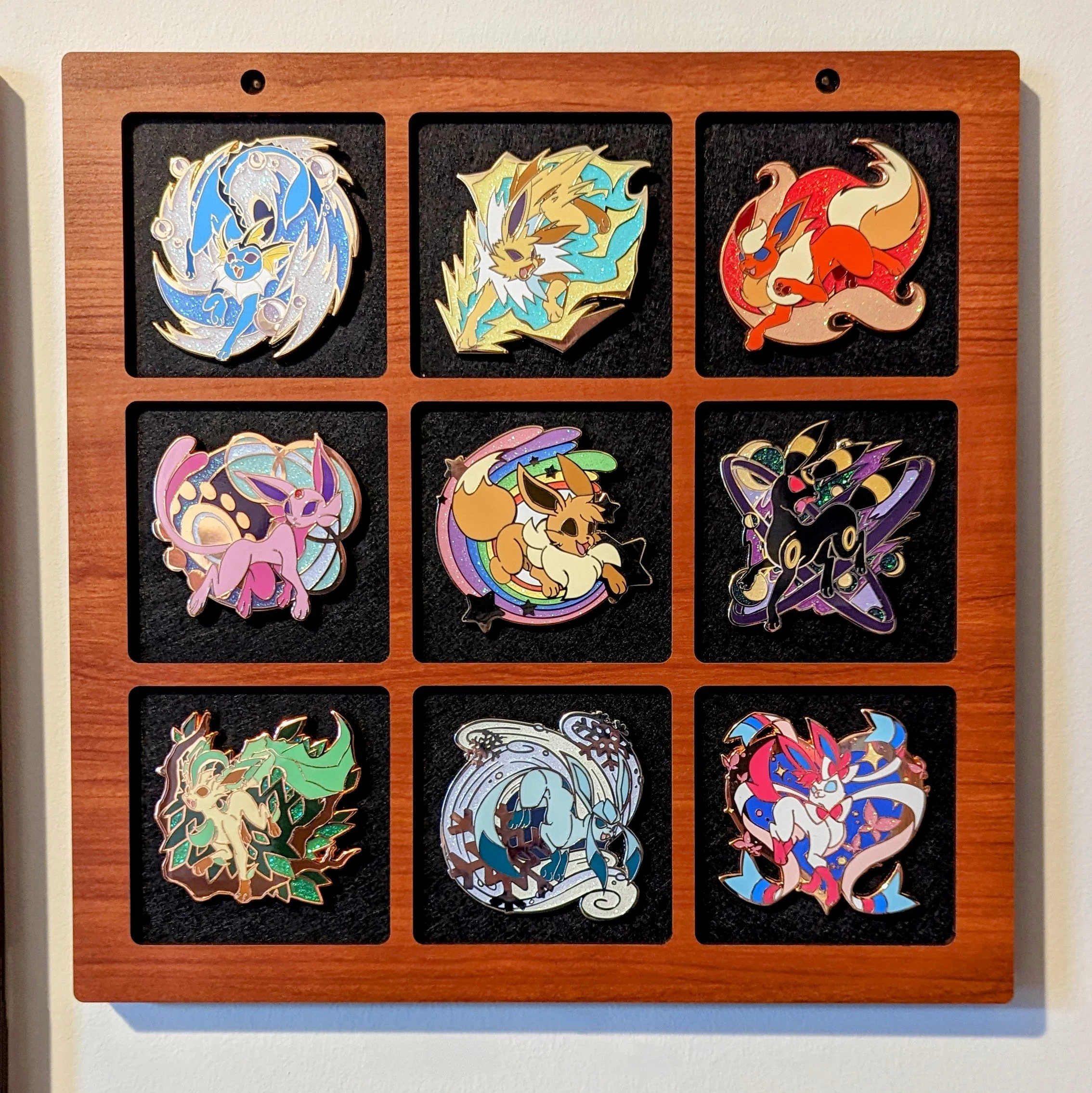 Enamel Pin Display (3" wide x 3" high Slots) Fits Standard Pins (Choose Color and Size) - Image 10