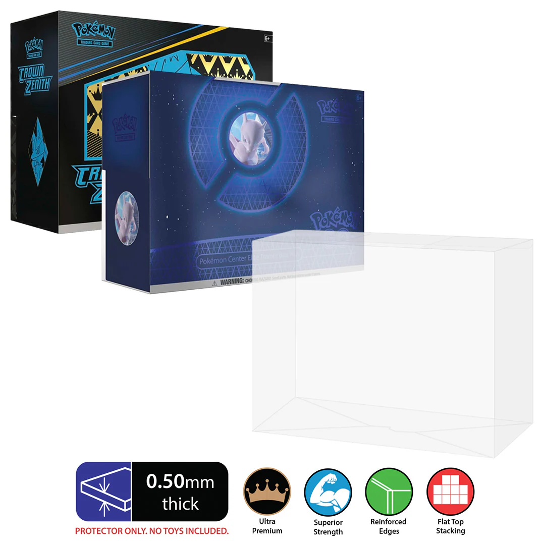 POKEMON TCG Crown Zenith/Pokemon GO Elite Trainer Box Plus Protectors (0.50mm thick)