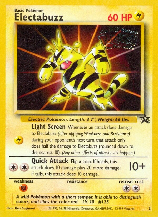Electabuzz Wizards Black Star Promos #2 Pokemon Trading Card