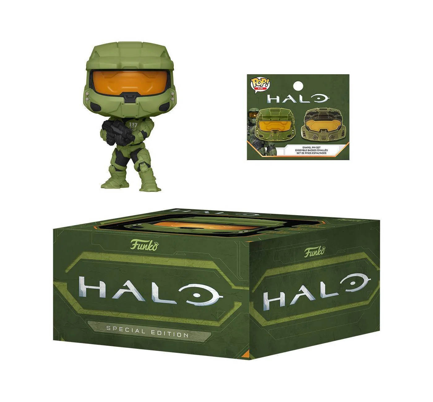 Funko Pop HALO Infinite Master Chief with Pin Set Special Edition