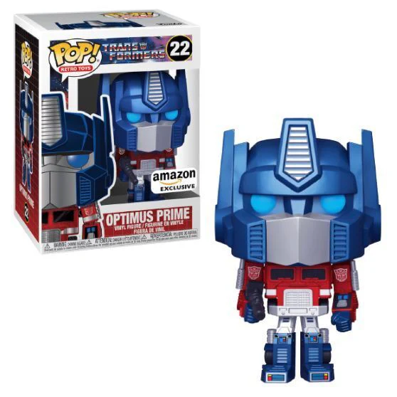 Funko Pop Optimus Prime Retro Metallic Amazon