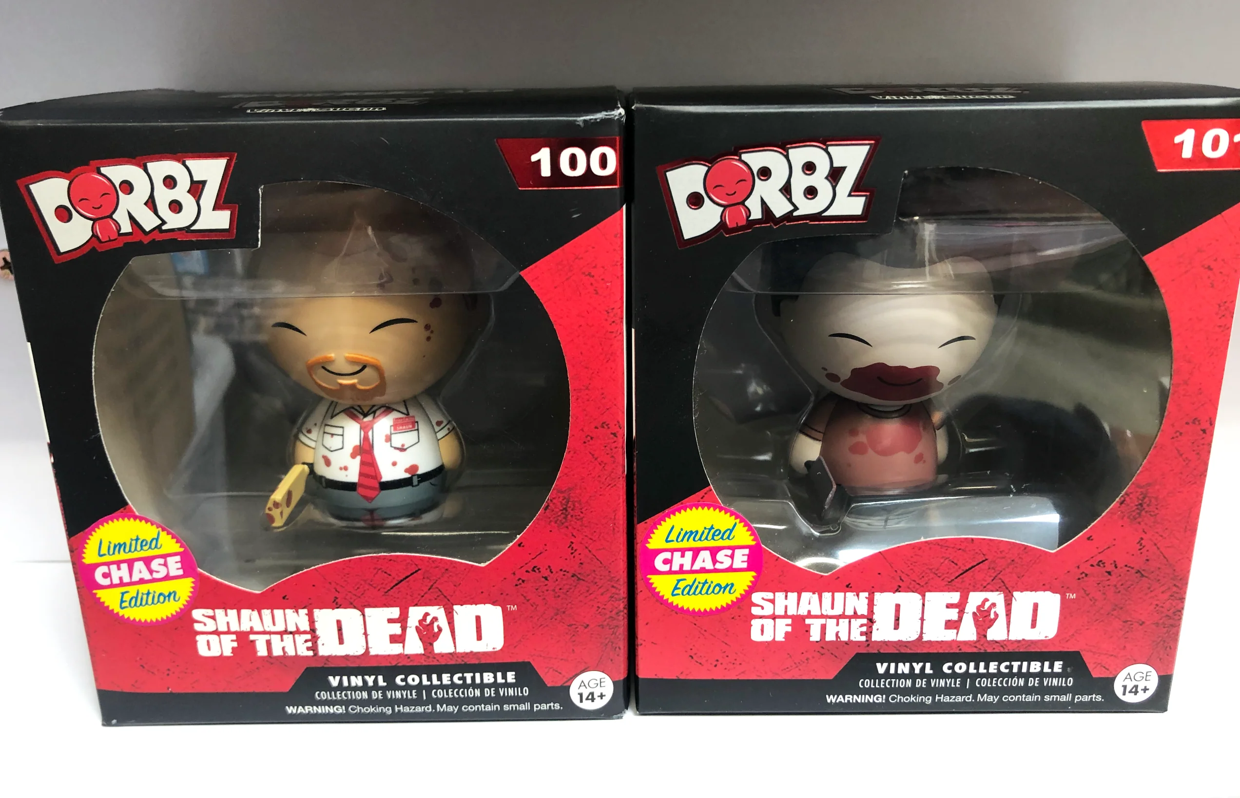 Funko Dorbz Shaun of the Dead Shaun and Ed CHASE Set Rare