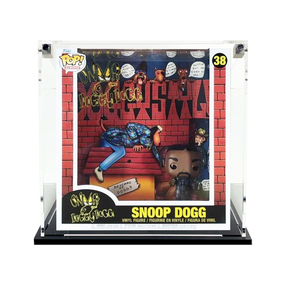 Custom Acrylic Display Case for POP ALBUMS Funko Pop Grail Boxes (3mm thick, UV Resistant) Fits 9.25h x 9w x 3.5d