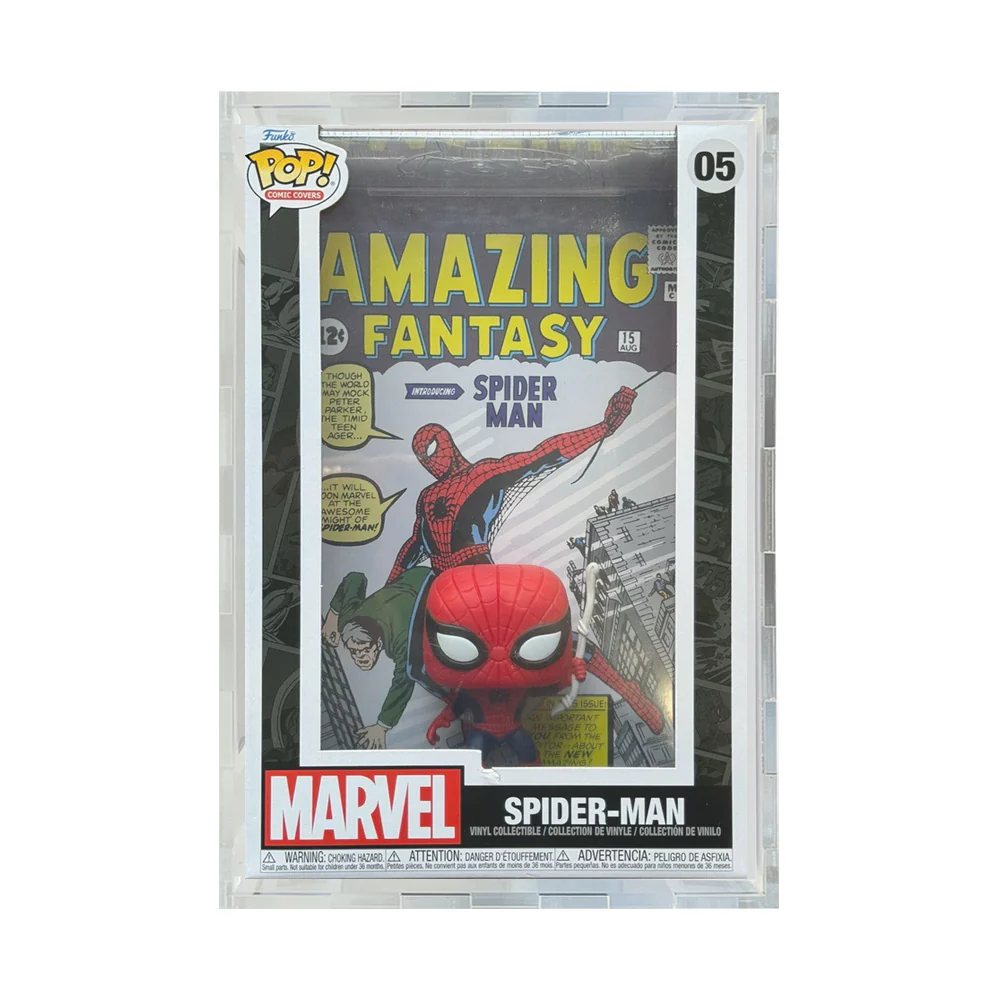 Custom Acrylic Hard Case for POP COMIC COVERS Funko Pop Grail Boxes (4.5mm thick) Fits 11h x 7w x 3.4d