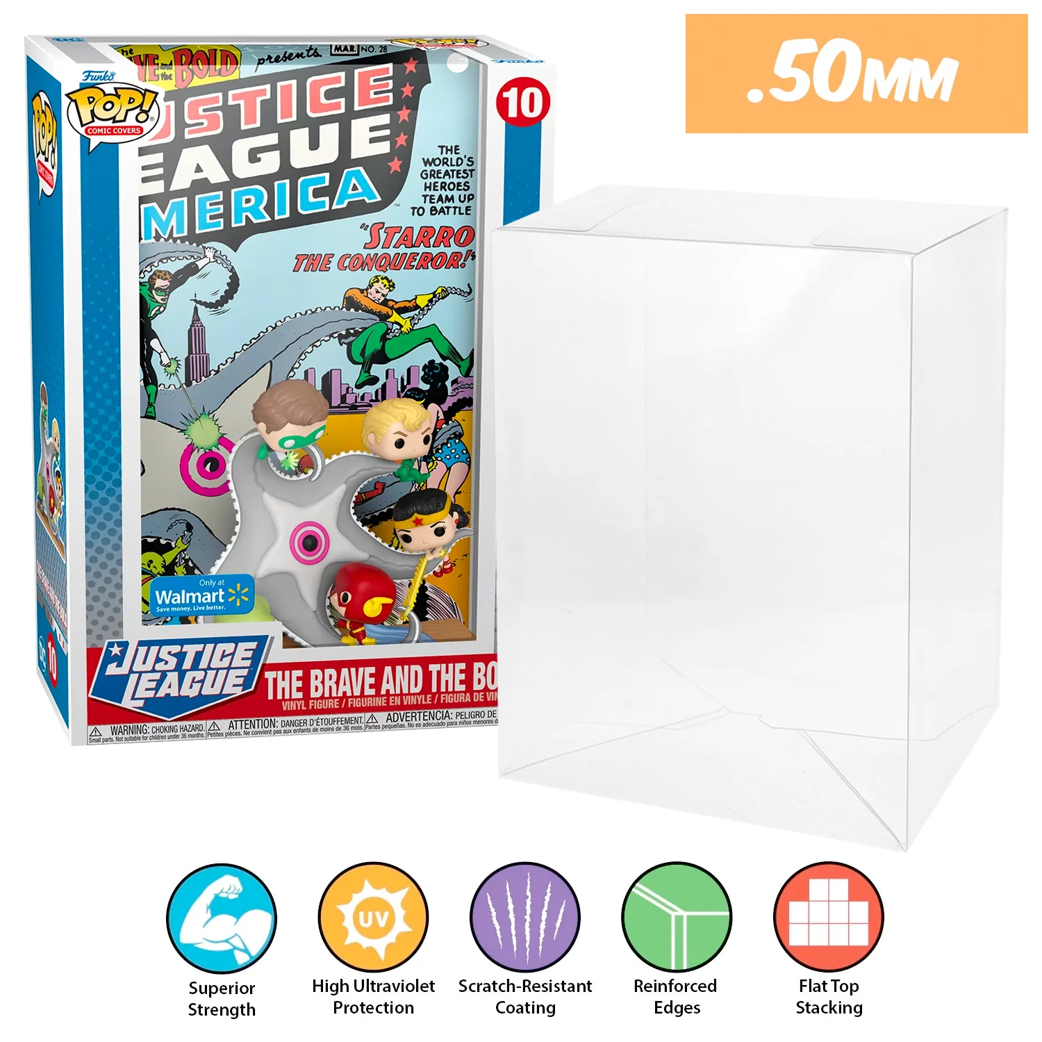 **REPLACED WITH 0.60MM** POP COMIC COVERS Pop Protectors for Funko (0.50mm thick, UV & Scratch Resistant) 11h x 7w x 3.4d - Image 25