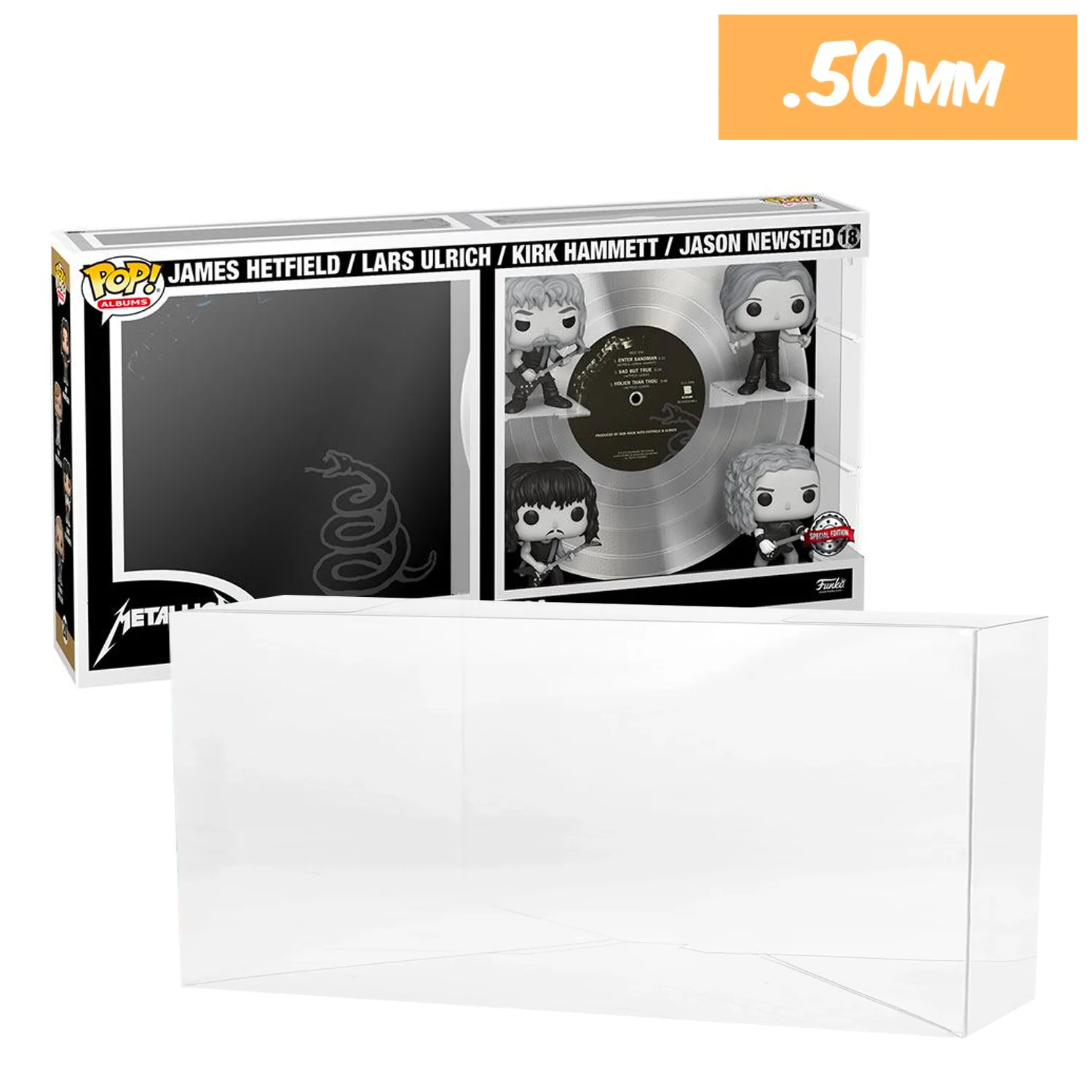 POP ALBUMS DELUXE Pop Protectors for Funko (0.50mm thick) 12.25h x 23.25w x 4d - Image 6