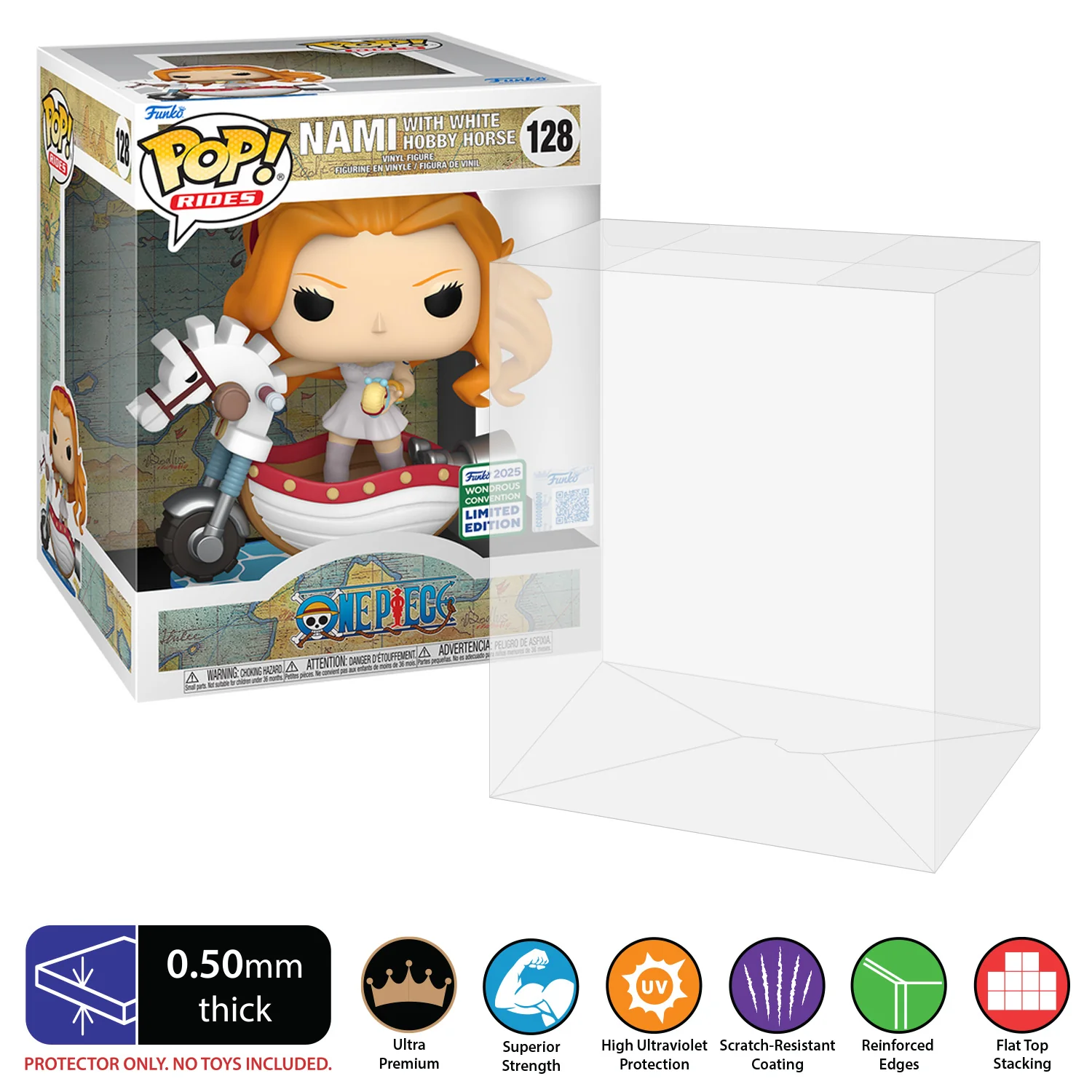 POP DELUXE TALL Pop Protectors for Funko (0.50mm thick, UV & Scratch Resistant) 7h x 5.5w x 5d