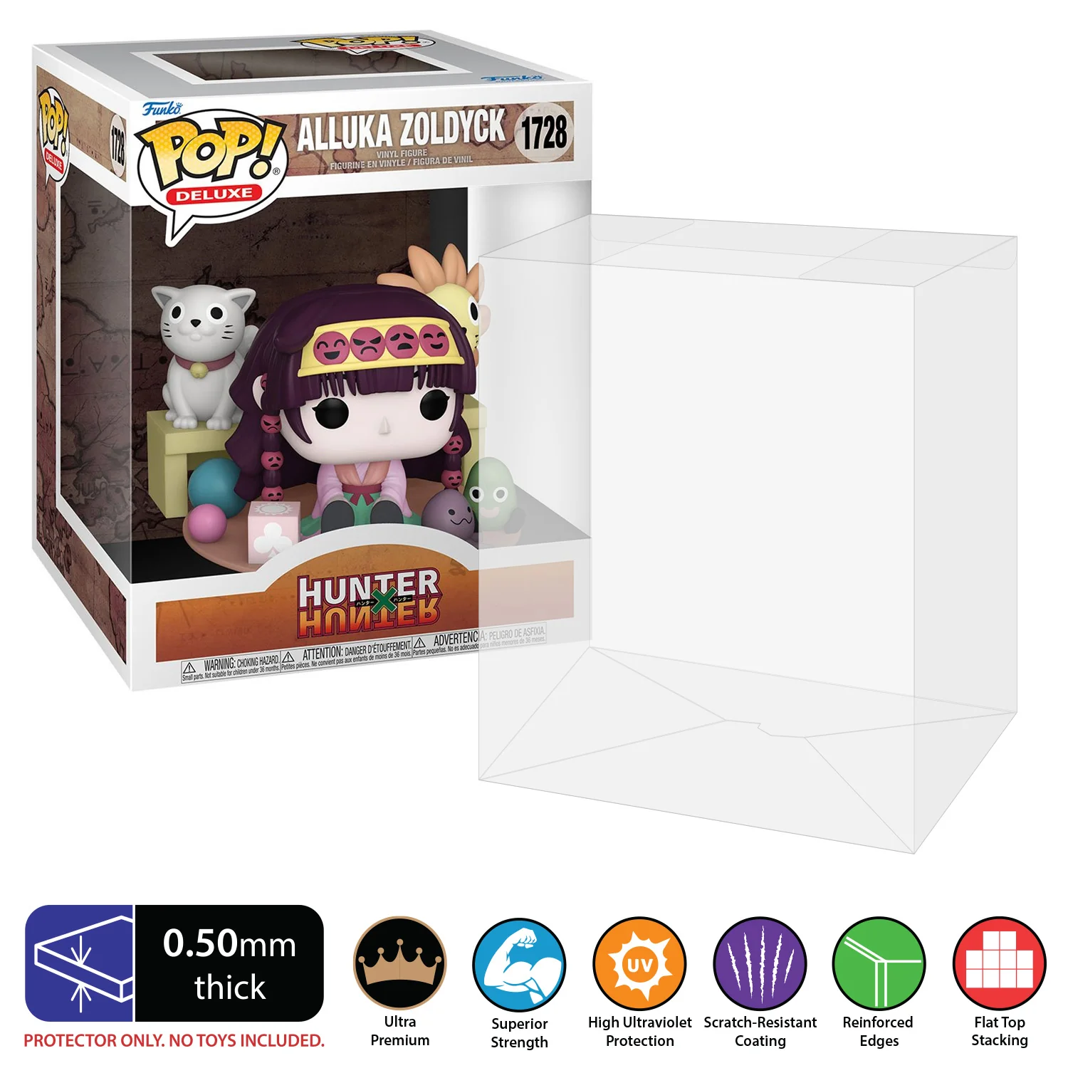 POP DELUXE TALL Pop Protectors for Funko (0.50mm thick, UV & Scratch Resistant) 7h x 5.5w x 5d - Image 5