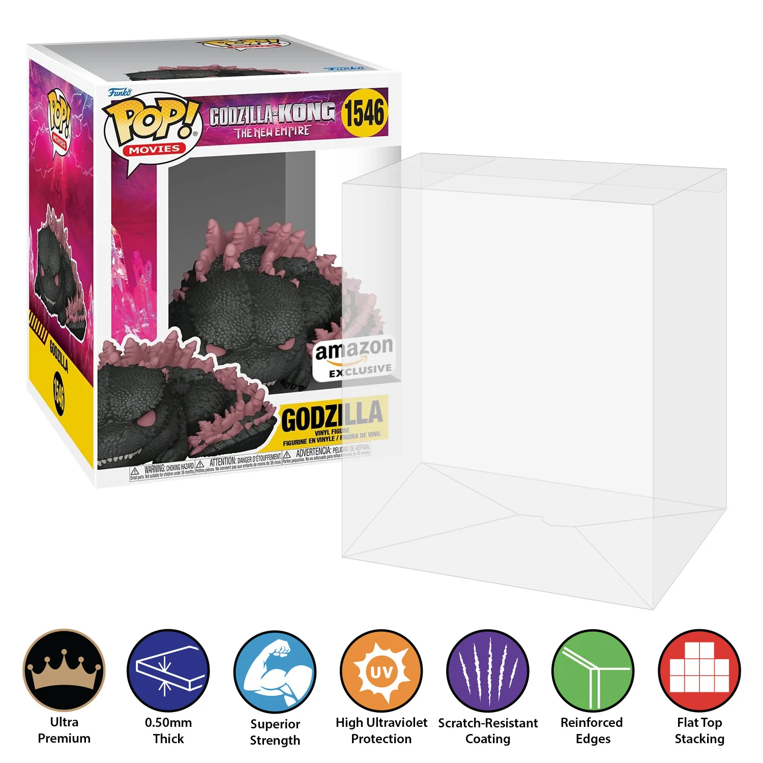 POP DELUXE TALL Pop Protectors for Funko (0.50mm thick, UV & Scratch Resistant) 7h x 5.5w x 5d - Image 6