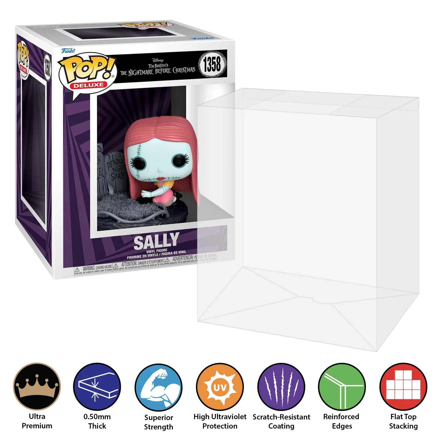 POP DELUXE TALL Pop Protectors for Funko (0.50mm thick, UV & Scratch Resistant) 7h x 5.5w x 5d - Image 8