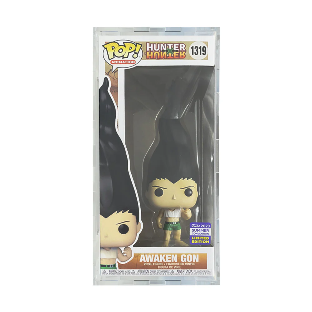 Custom Acrylic Hard Case for AWAKEN GON #1319 Funko Pop Grail Boxes (4.5mm thick) Fits 10h x 4.5w x 3.5d