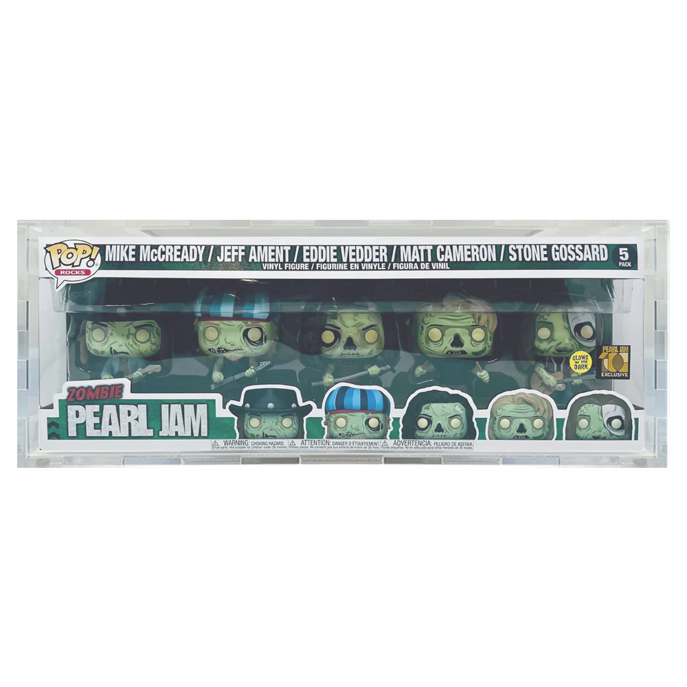 Custom Acrylic Hard Case for 5 PACK STANDARD Funko Pop Grail Boxes (4.5mm thick) Fits 6.25h x 17.5w x 3.5d