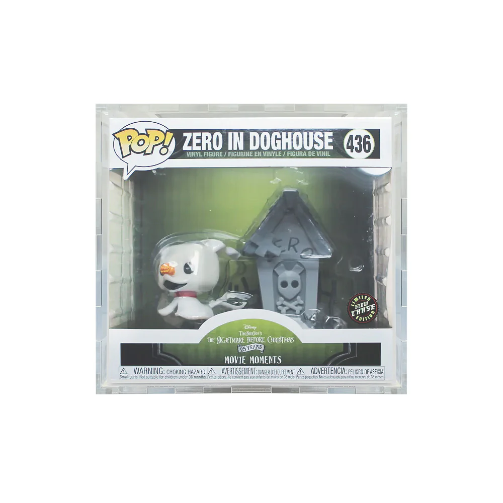 Custom Acrylic Hard Case for POP MOVIE MOMENTS ZERO DOGHOUSE #436 Funko Pop Grail Boxes (4.5mm thick) Fits 8h x 8.75w x 6.75d