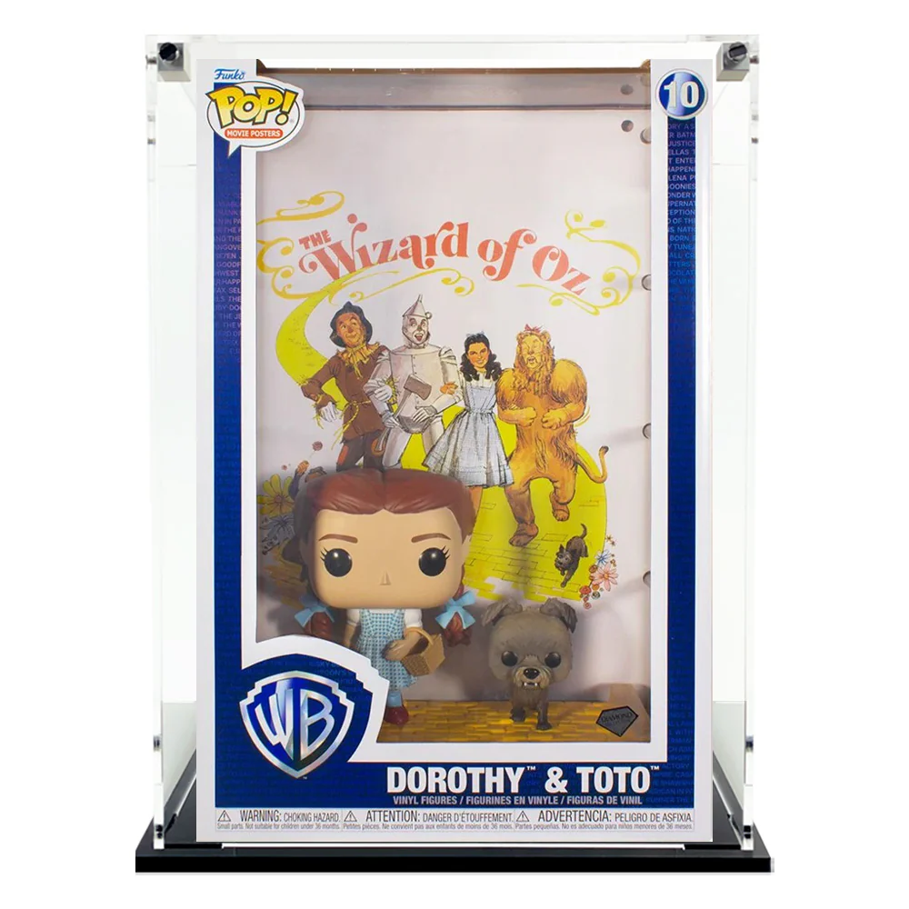 Custom Acrylic Display Case for POP MOVIE POSTERS STANDARD Funko Pop Grail Boxes (3mm thick, UV Resistant) Fits 17.25h x 11.25w x 5.75d