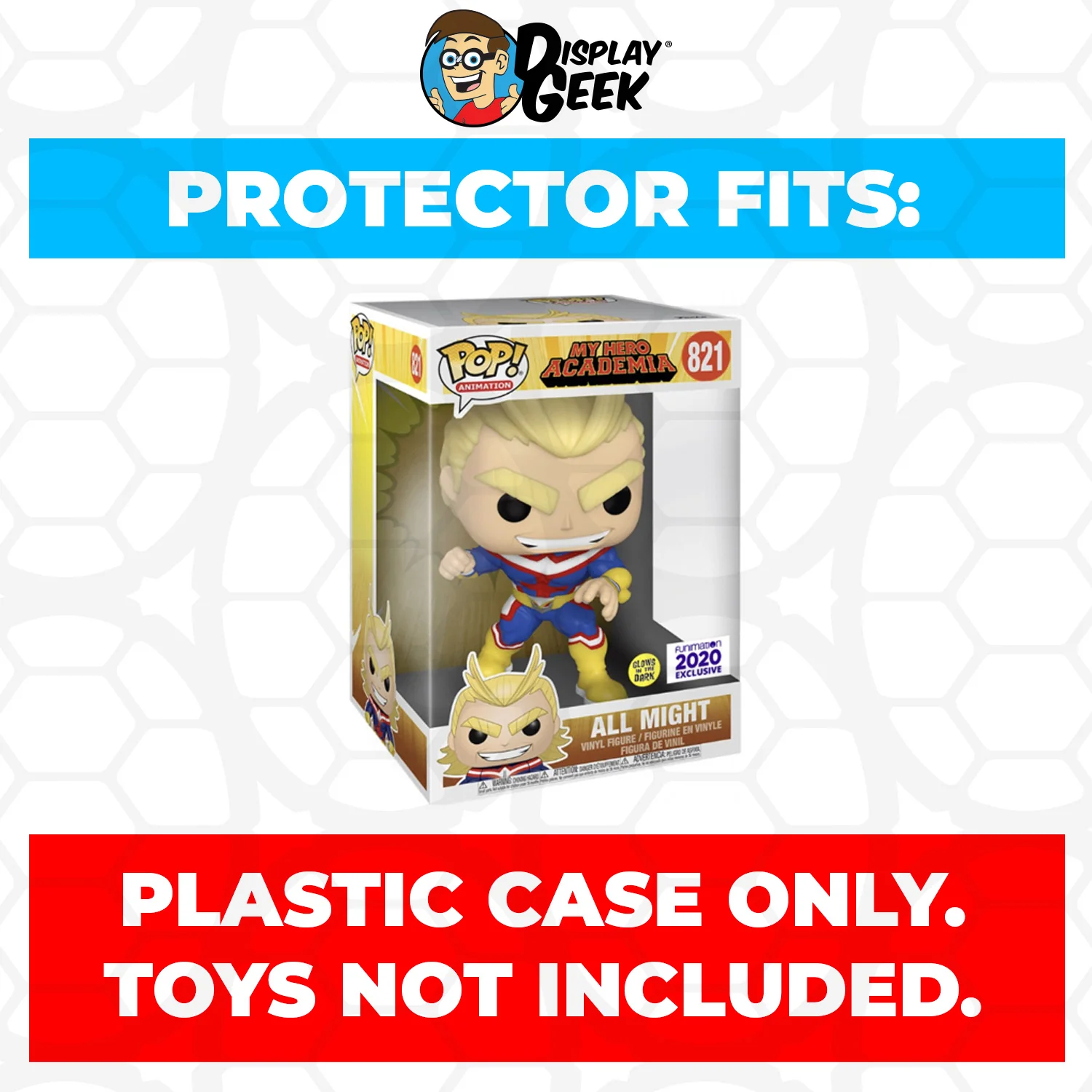 Pop Protector for 10 inch All Might #821 Jumbo Funko Pop - Image 2