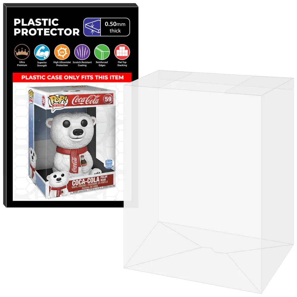 Pop Protector for 10 inch Coca-Cola Polar Bear #59 Jumbo Funko Pop - Image 8