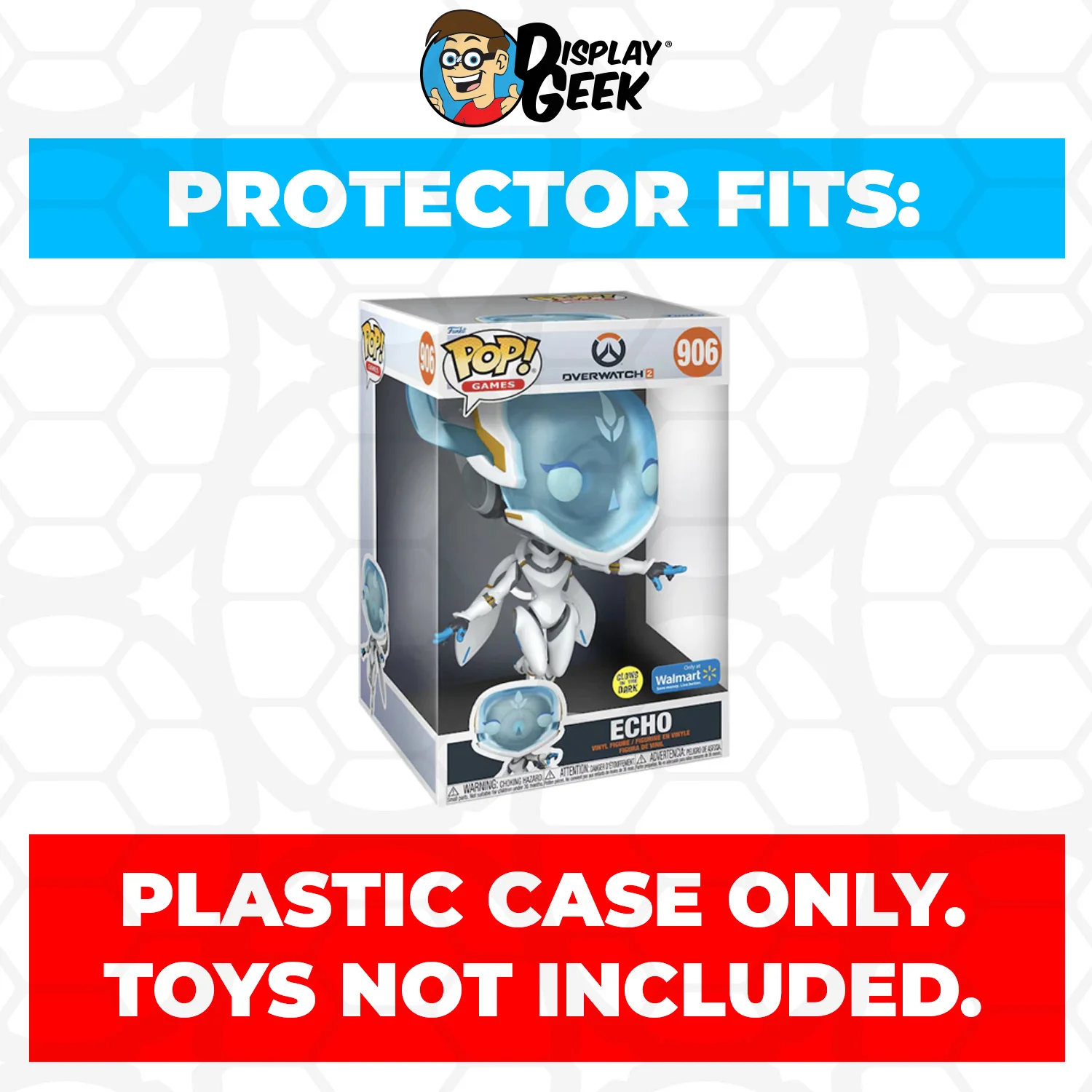 Pop Protector for 10 inch Echo Glow in the Dark #906 Jumbo Funko Pop - Image 2