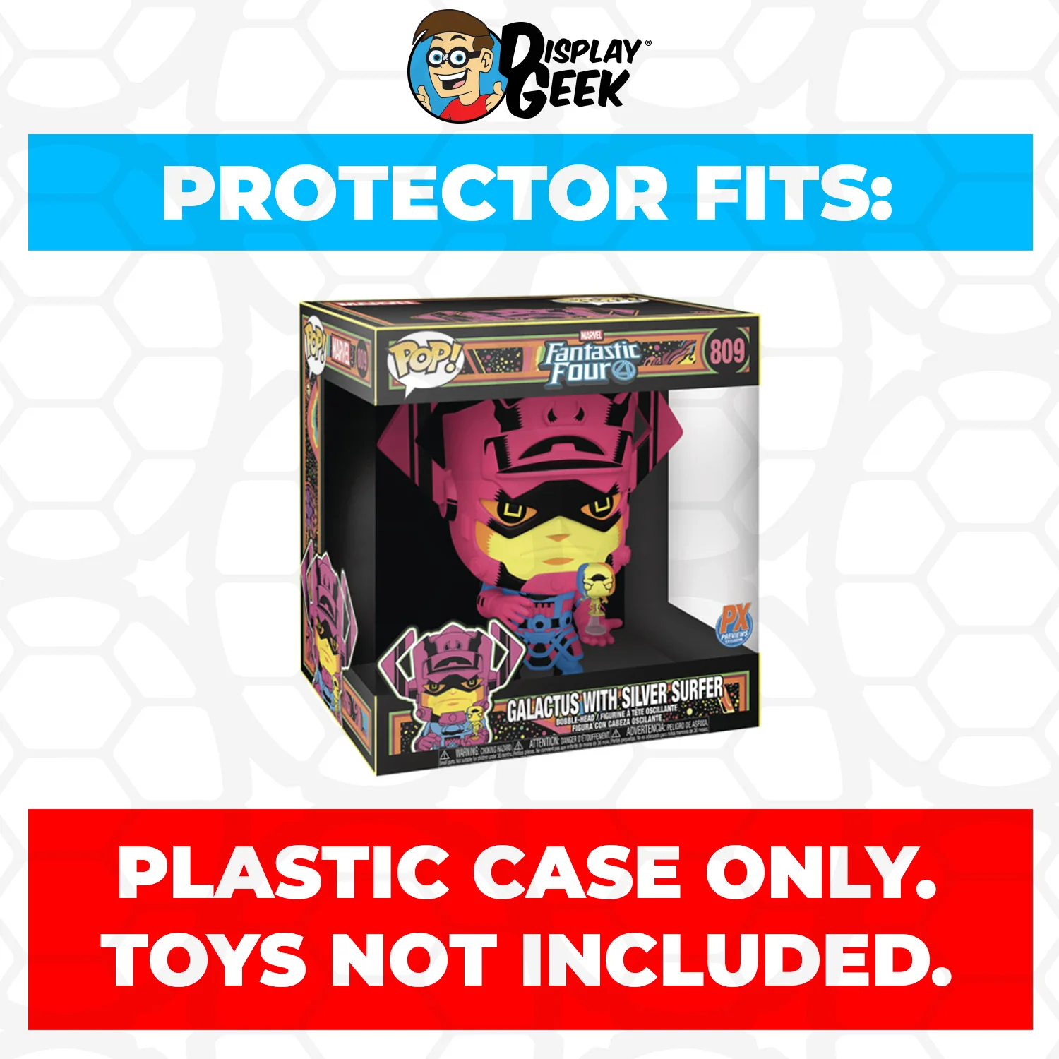 Pop Protector for 10 inch Galactus Blacklight #809 Jumbo Funko Pop - Image 2