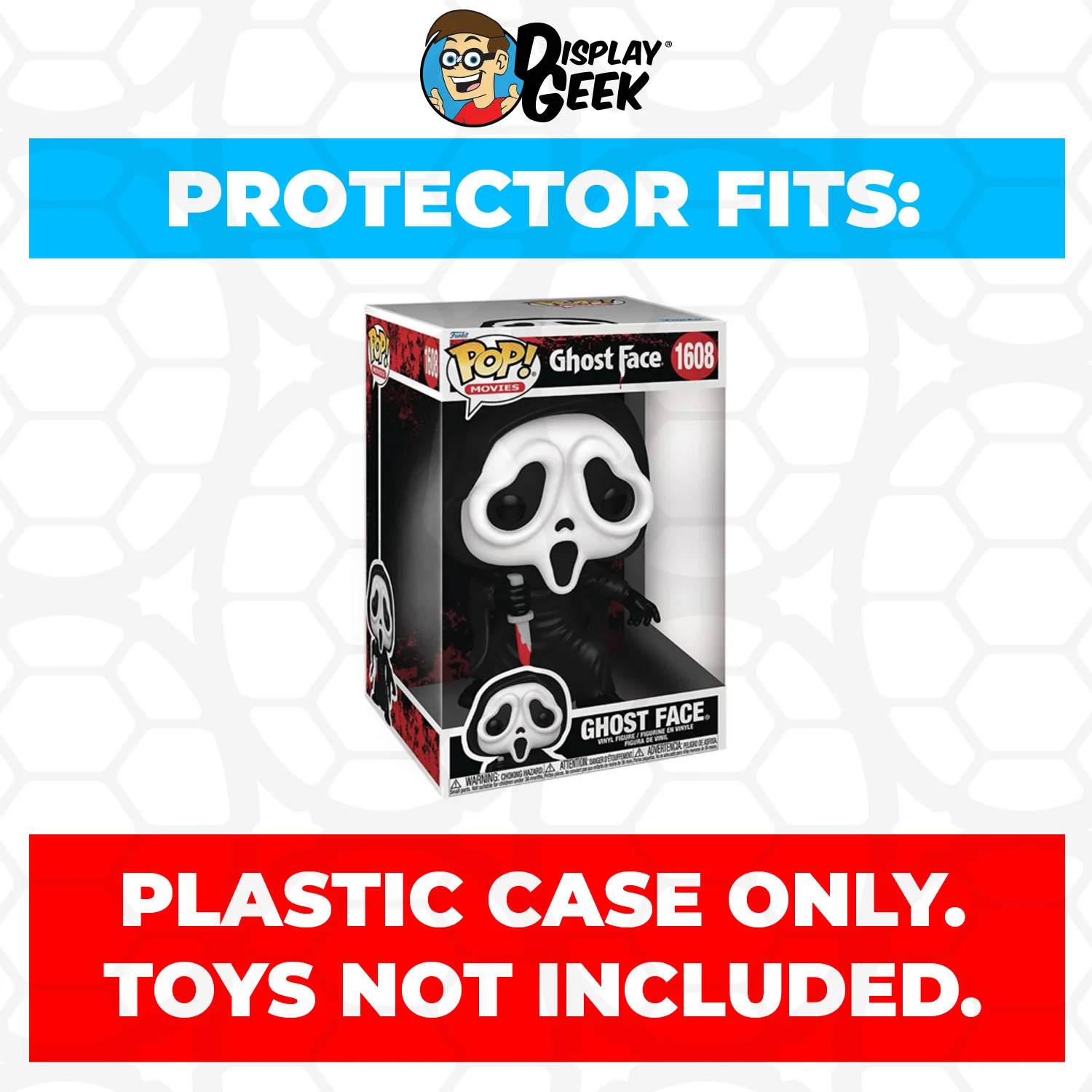 Pop Protector for 10 inch Ghost Face #1608 Jumbo Funko Pop - Image 2