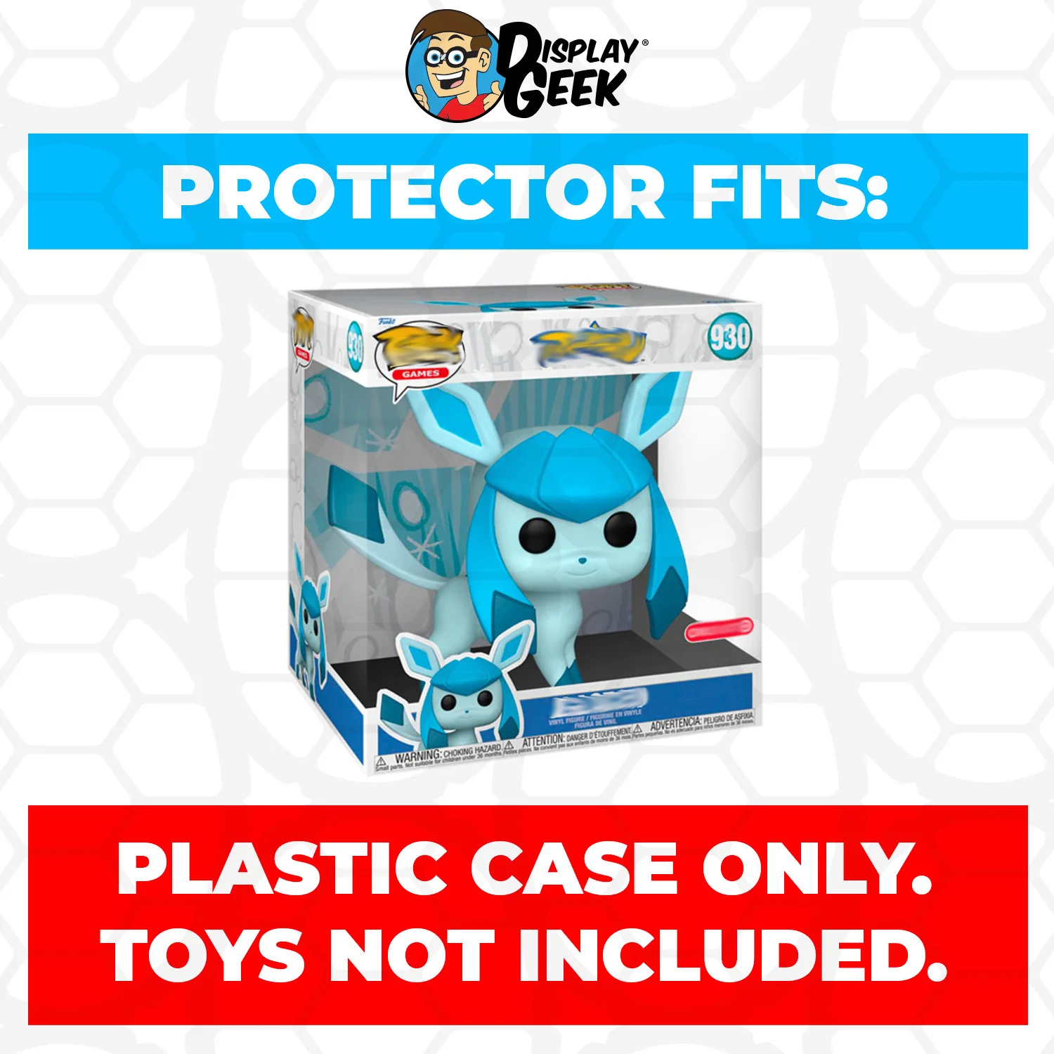 Pop Protector for 10 inch Glaceon #930 Jumbo Funko Pop - Image 2