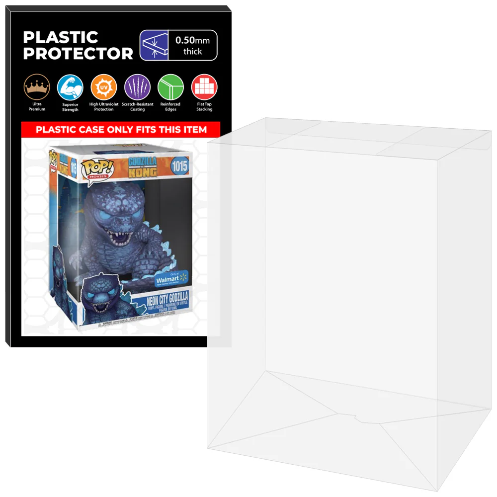 Pop Protector for 10 inch Godzilla Neon City Lights #1015 Jumbo Funko Pop - Image 8