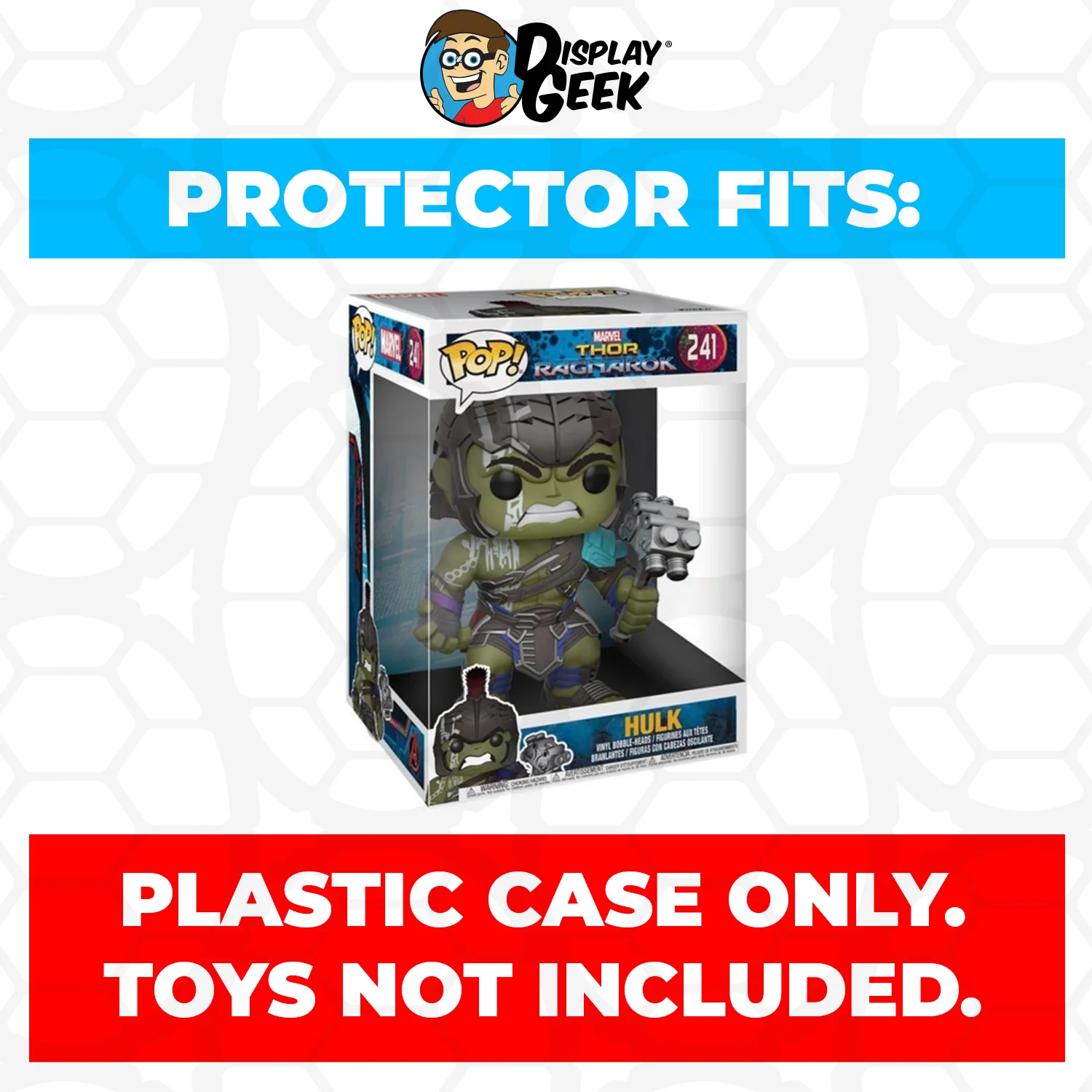 Pop Protector for 10 inch Hulk Ragnarok #241 Jumbo Funko Pop - Image 2