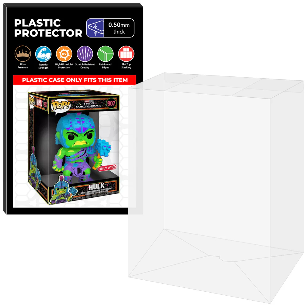 Pop Protector for 10 inch Hulk Ragnarok Blacklight #907 Jumbo Funko Pop - Image 9
