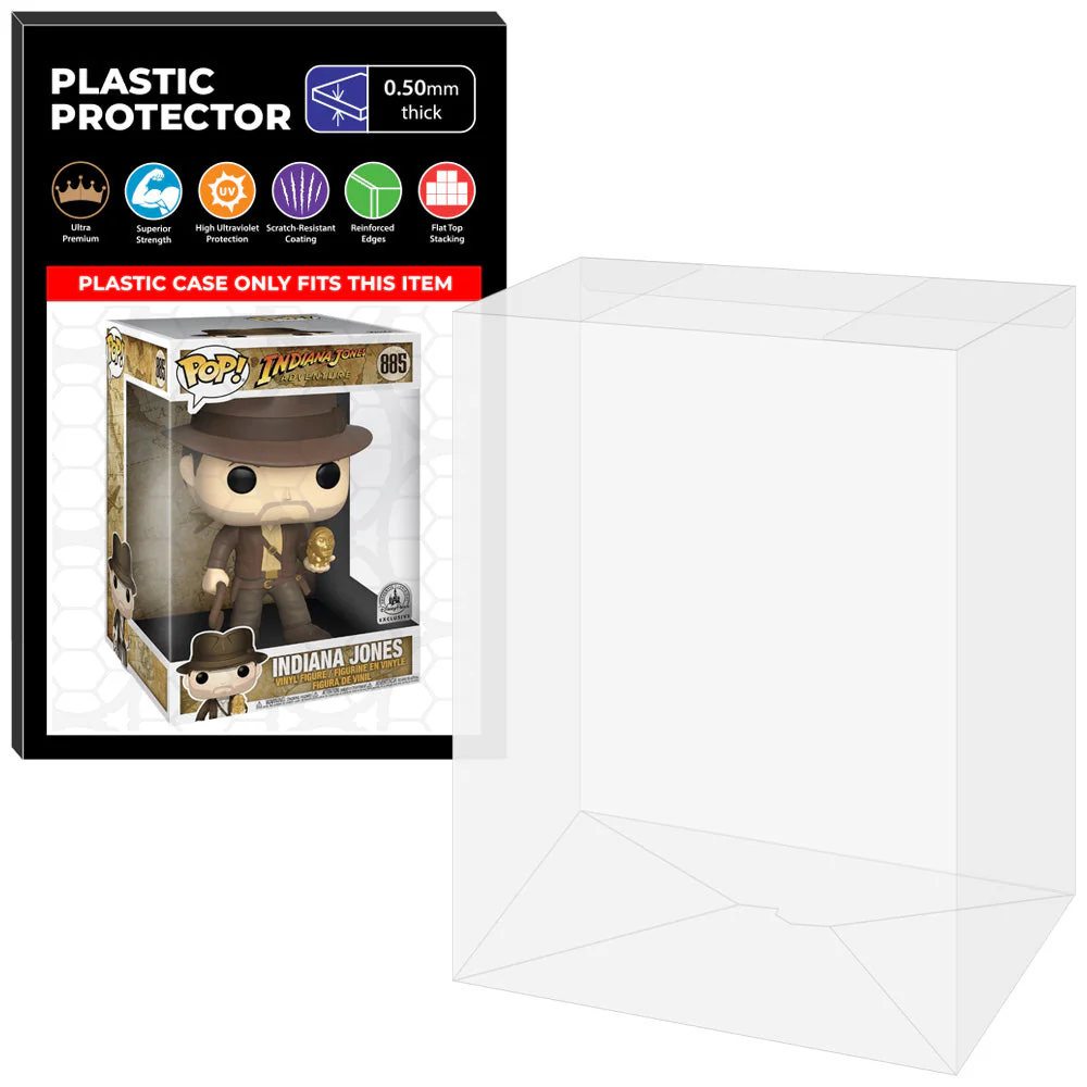 Pop Protector for 10 inch Indiana Jones Metallic ECCC #885 Jumbo Funko Pop - Image 8