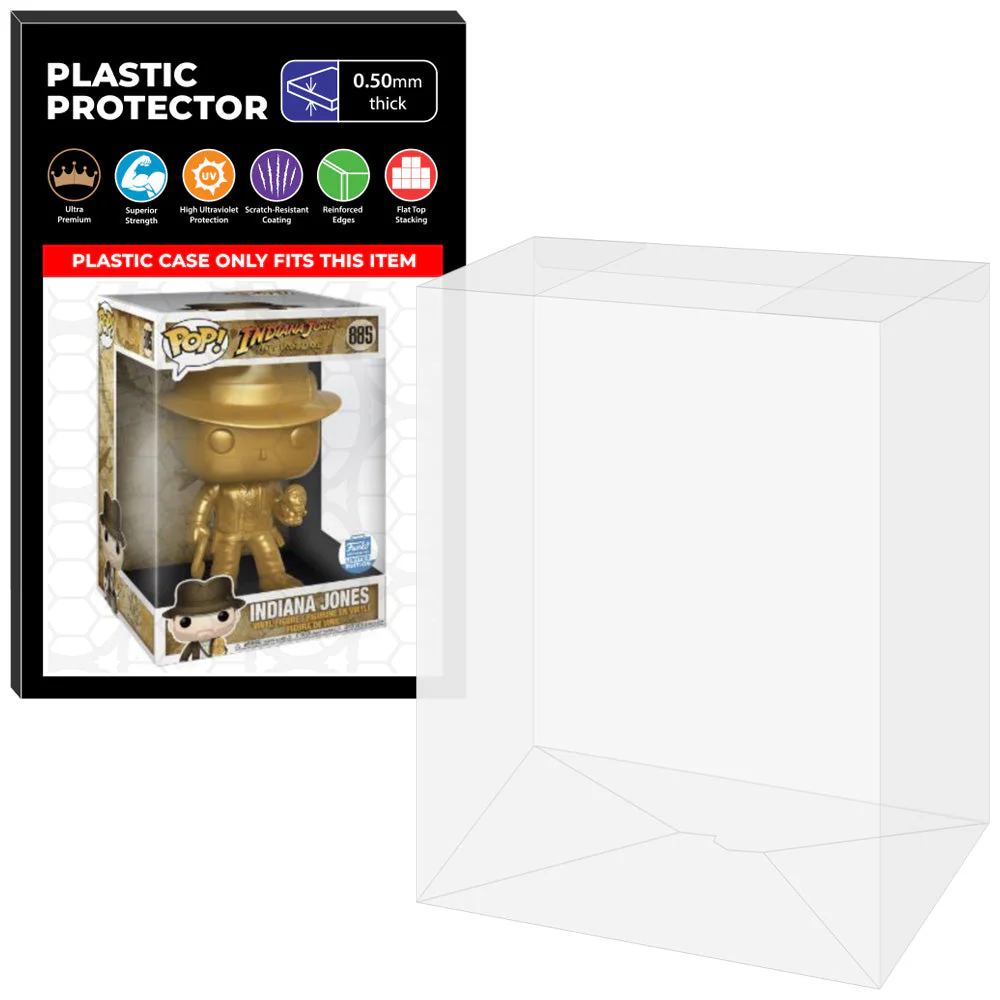 Pop Protector for 10 inch Indiana Jones Metallic ECCC #885 Jumbo Funko Pop - Image 9