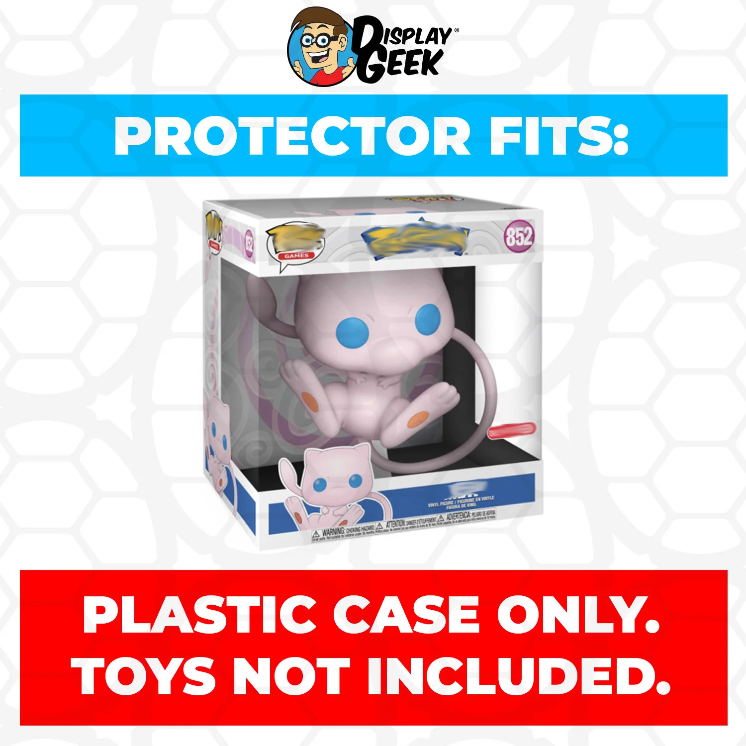 Pop Protector for 10 inch Mew #852 Jumbo Funko Pop - Image 2