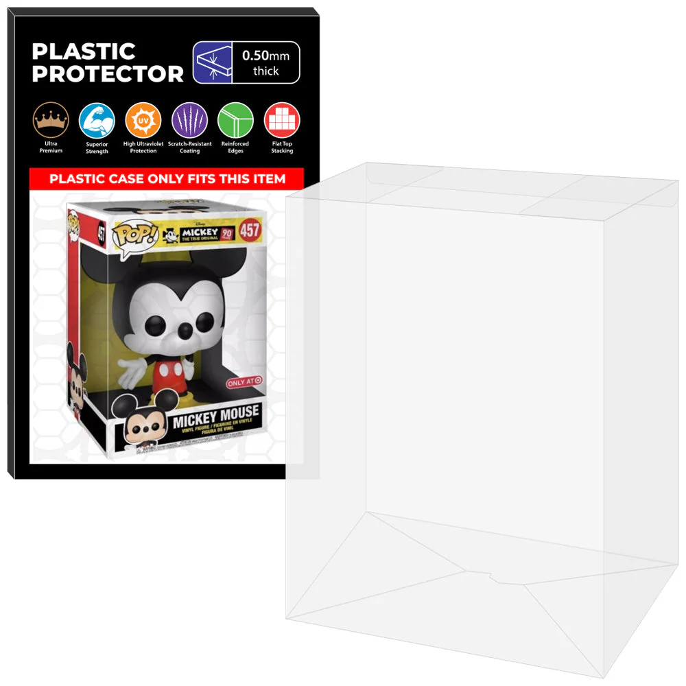 Pop Protector for 10 inch Mickey Mouse Black & White #457 Jumbo Funko Pop - Image 9