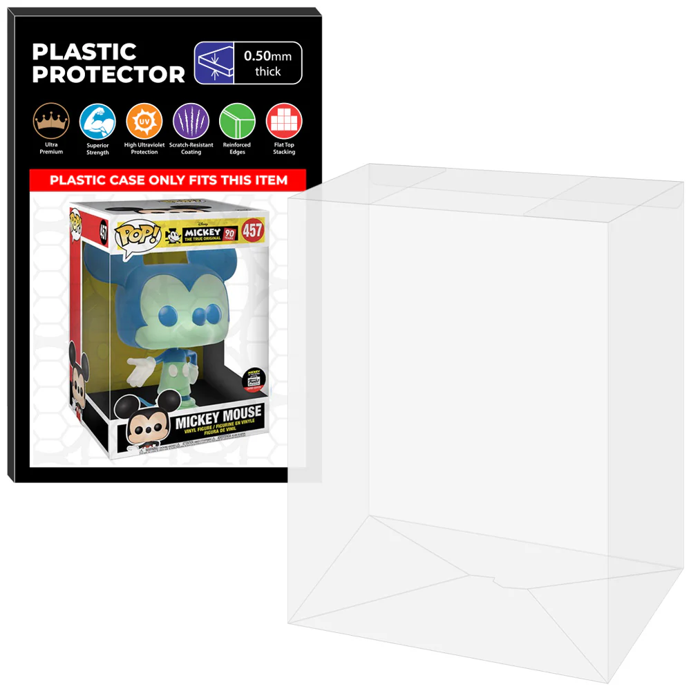 Pop Protector for 10 inch Mickey Mouse Blue & Green #457 Jumbo Funko Pop - Image 10