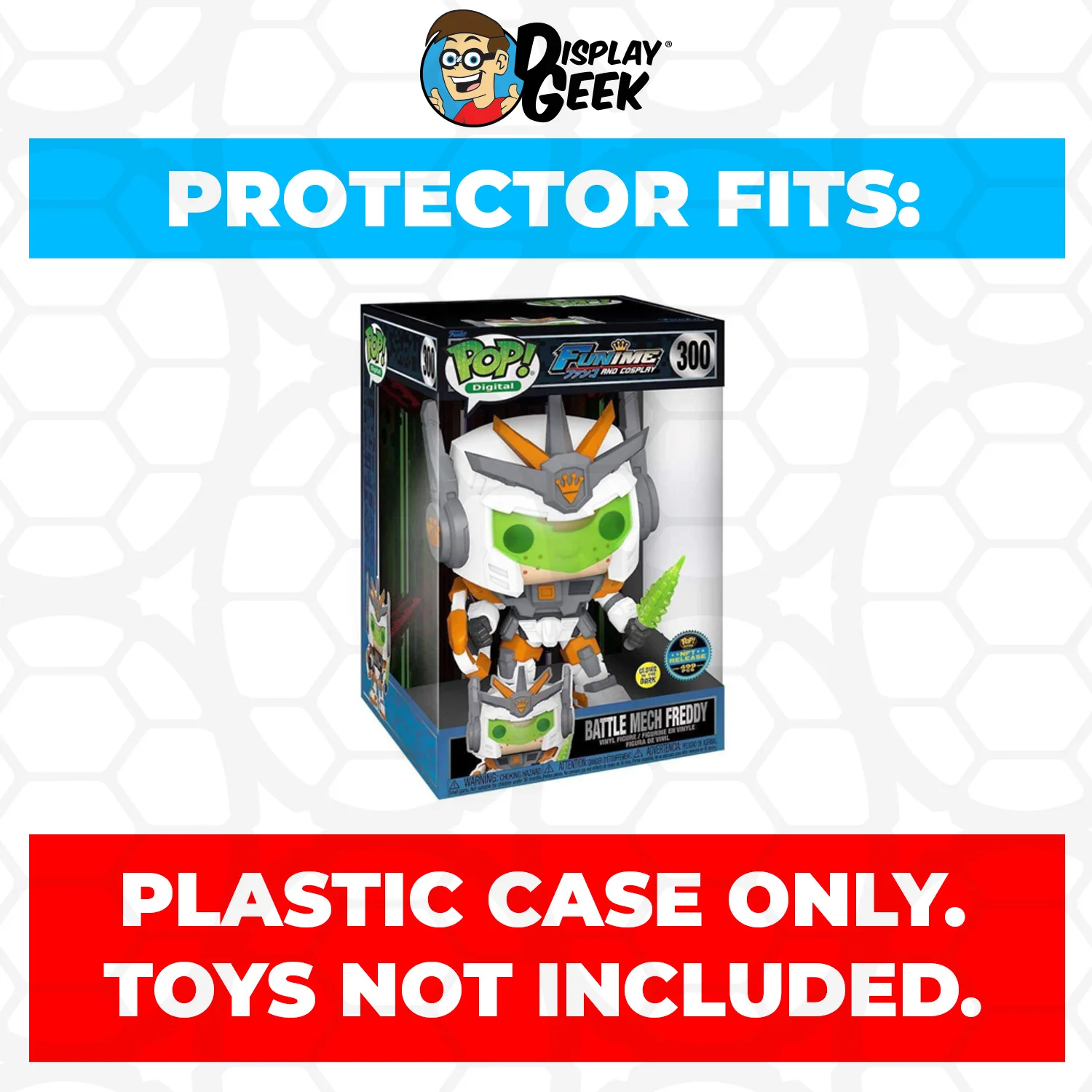 Pop Protector for 10 inch NFT Battle Mech Freddy #300 Jumbo Funko Pop - Image 2
