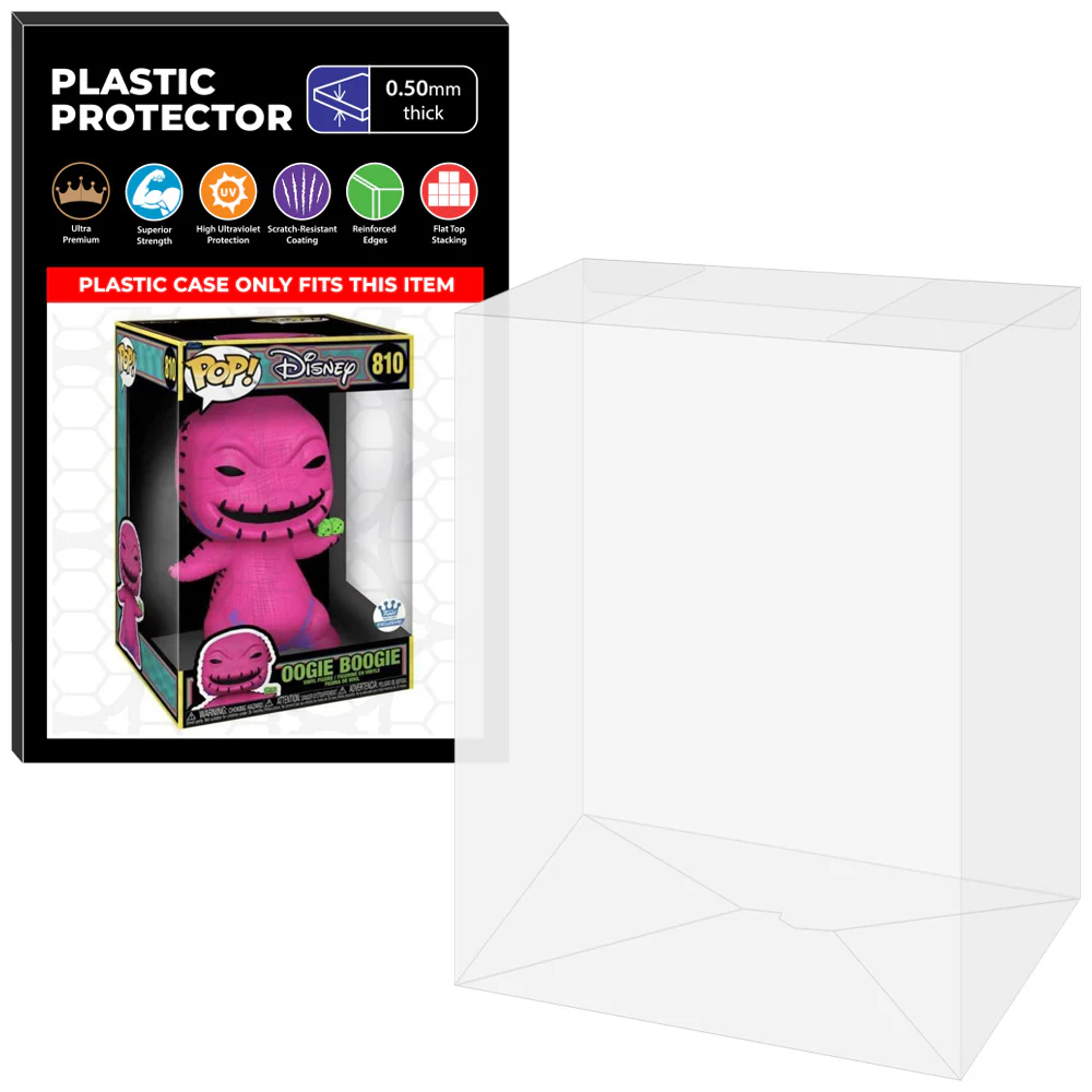 Pop Protector for 10 inch Oogie Boogie Blacklight #810 Jumbo Funko Pop - Image 5