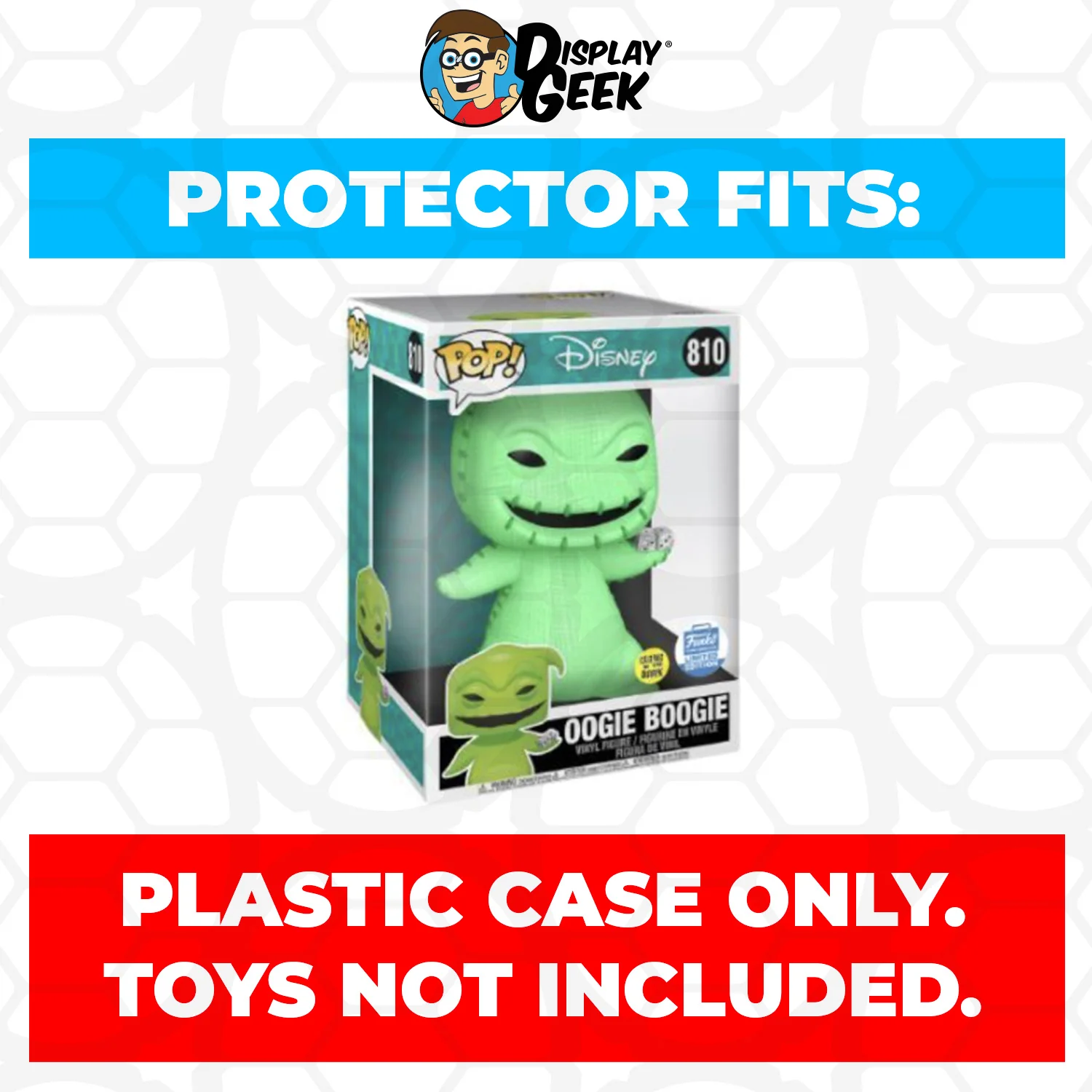 Pop Protector for 10 inch Oogie Boogie Glow in the Dark #810 Jumbo Funko Pop - Image 2