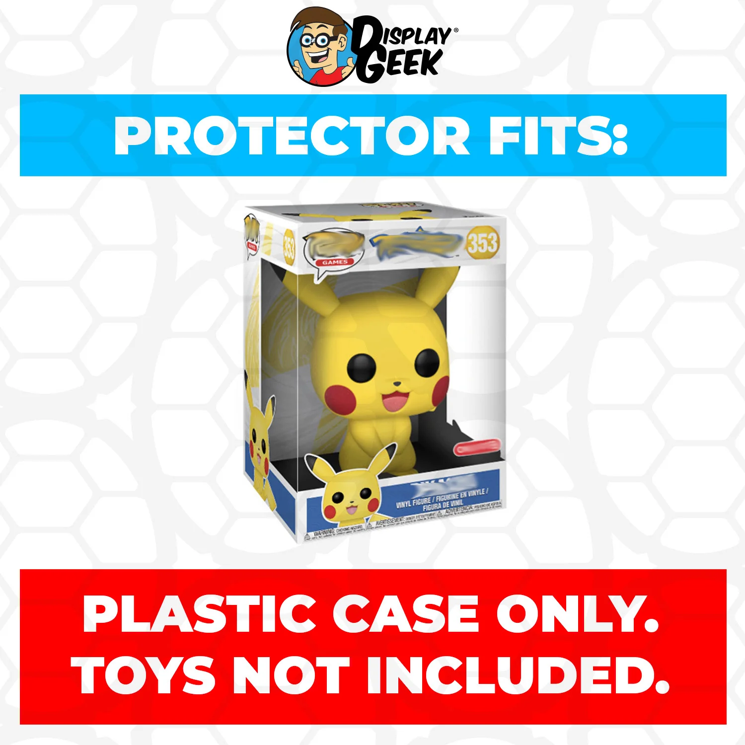 Pop Protector for 10 inch Pikachu #353 Jumbo Funko Pop - Image 2