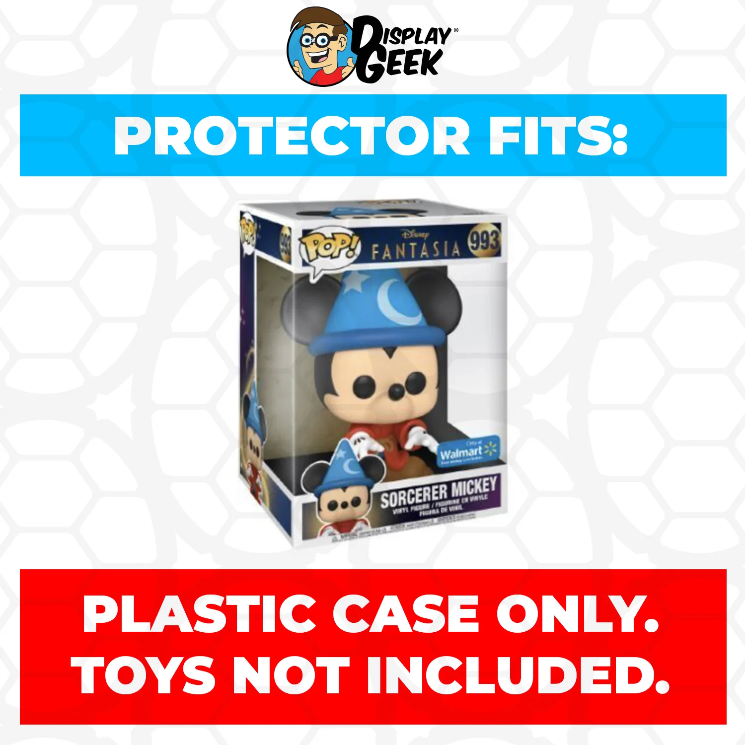 Pop Protector for 10 inch Sorcerer Mickey #993 Jumbo Funko Pop - Image 2