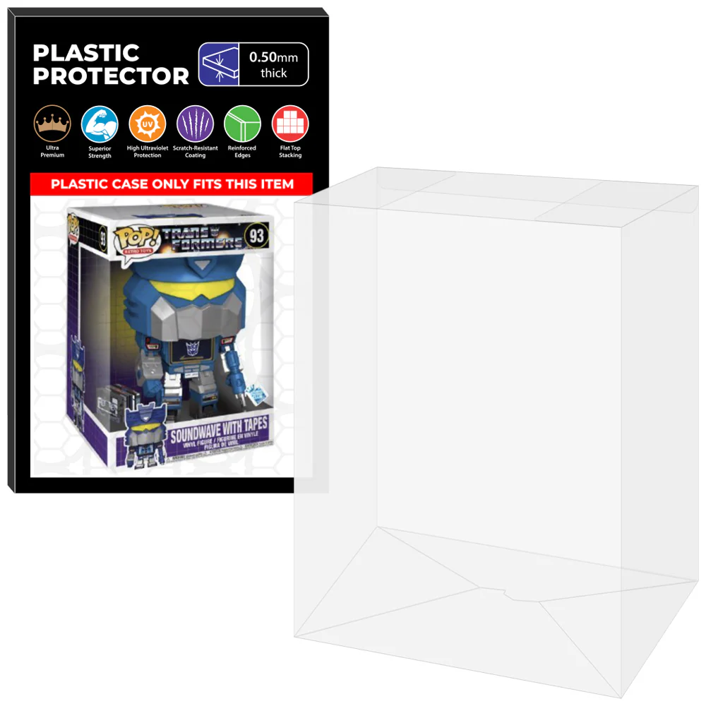 Pop Protector for 10 inch Soundwave with Tapes #93 Jumbo Funko Pop - Image 8