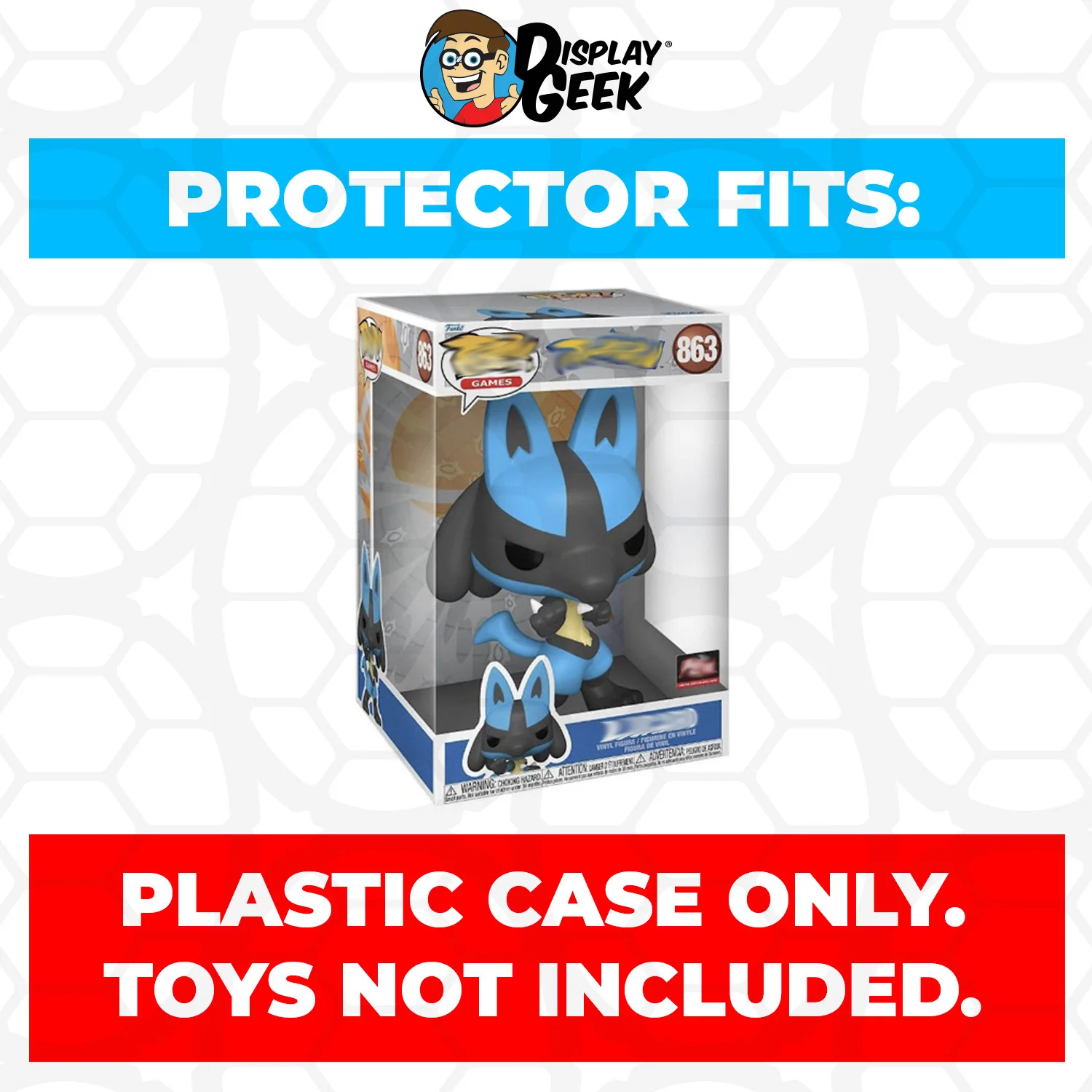 Pop Protector for 10 inch Lucario #863 Jumbo Funko Pop - Image 2
