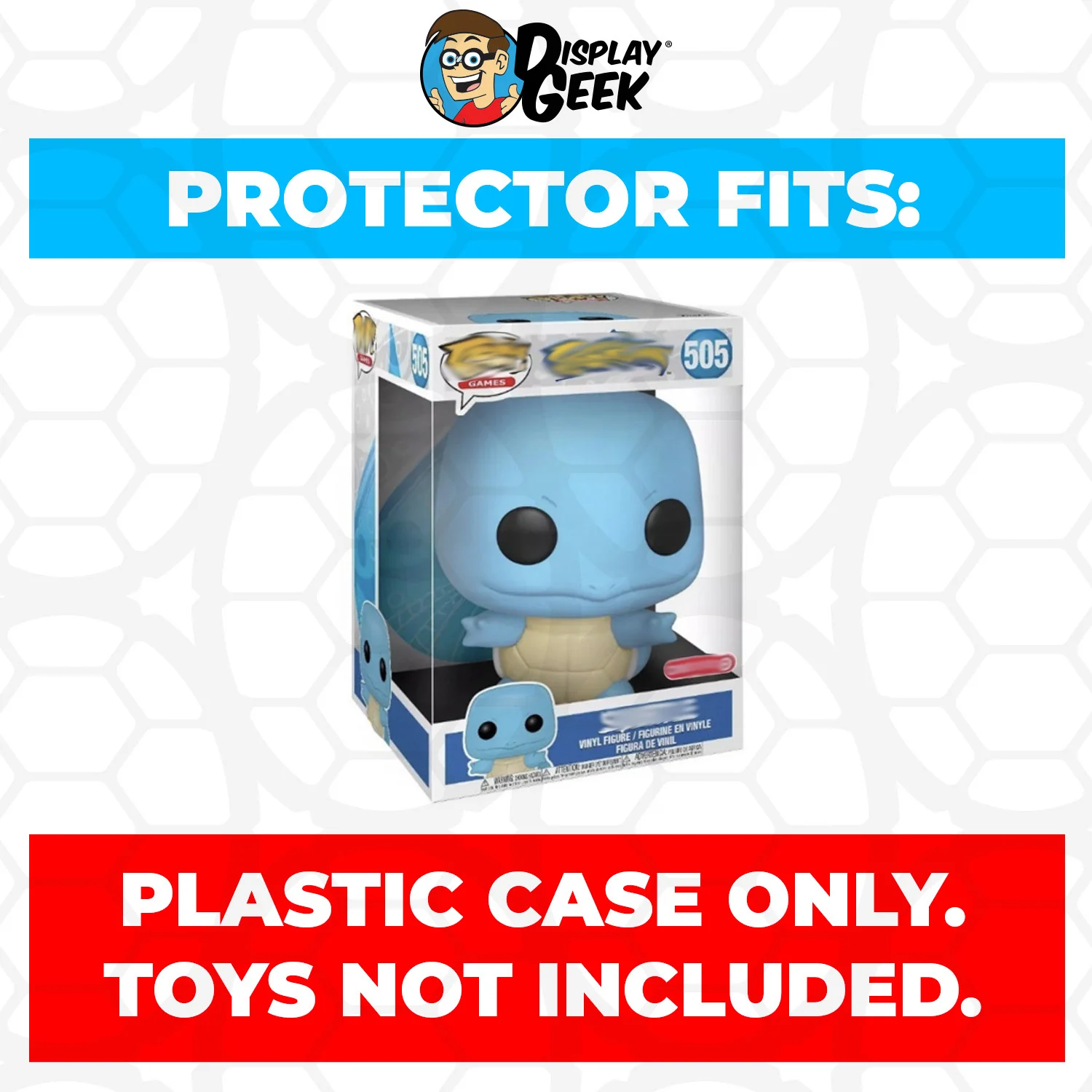Pop Protector for 10 inch Squirtle #505 Jumbo Funko Pop - Image 2