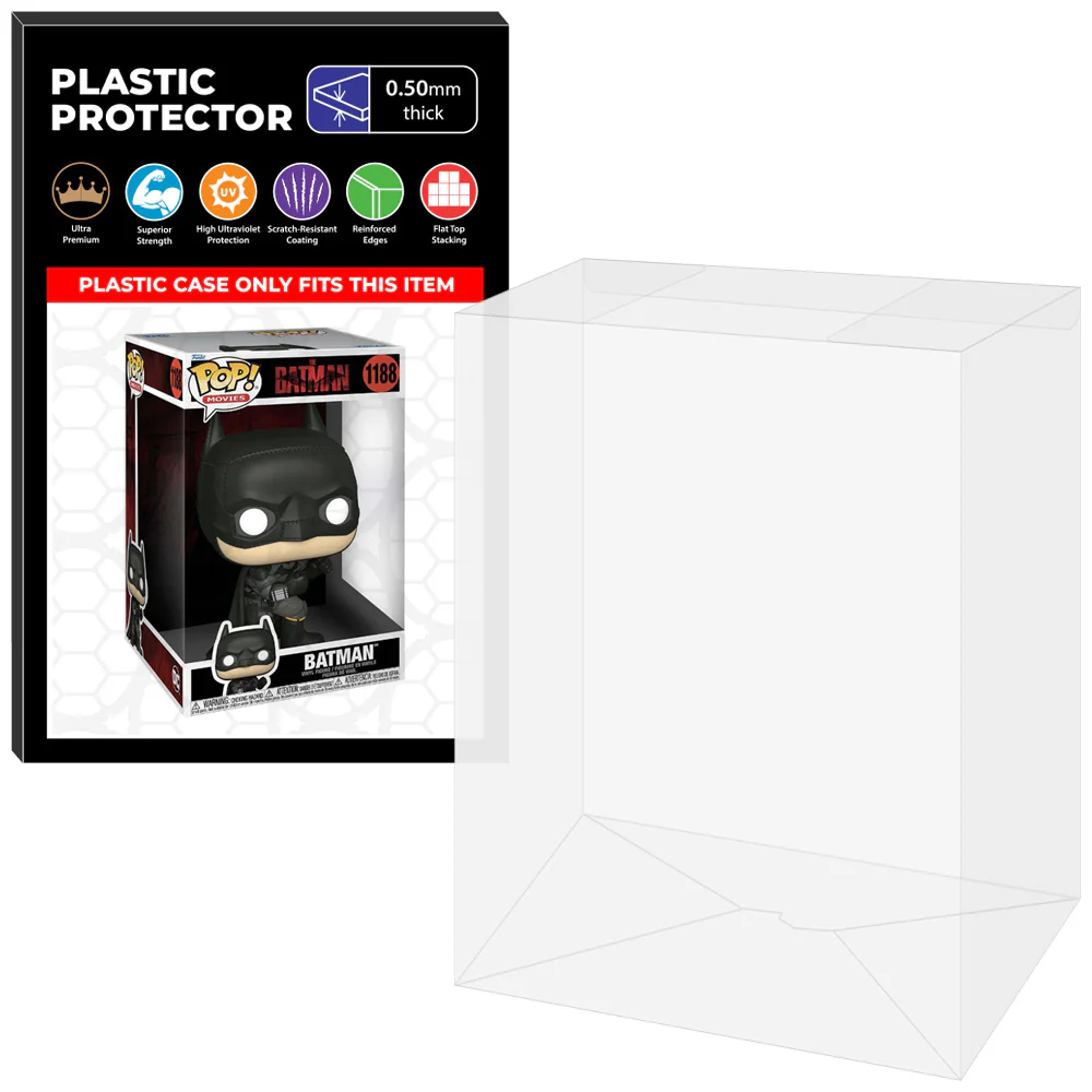 Pop Protector for 10 inch The Batman #1188 Jumbo Funko Pop - Image 6