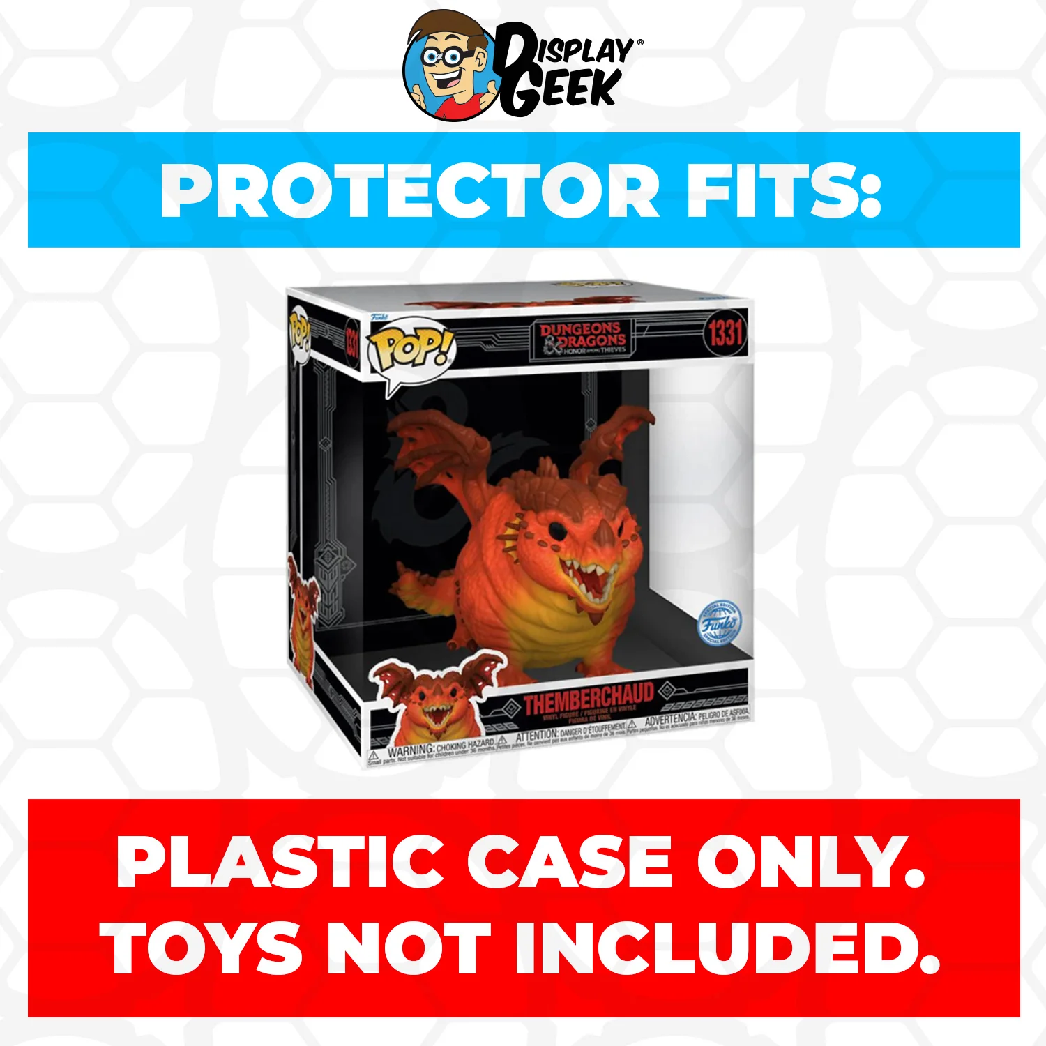 Pop Protector for 10 inch Themberchaud #1331 Jumbo Funko Pop - Image 2