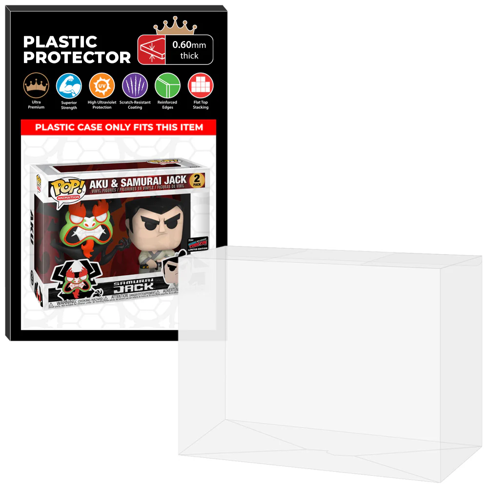 Pop Protector for 2 Pack Aku & Samurai Jack NYCC Funko Pop - Image 9
