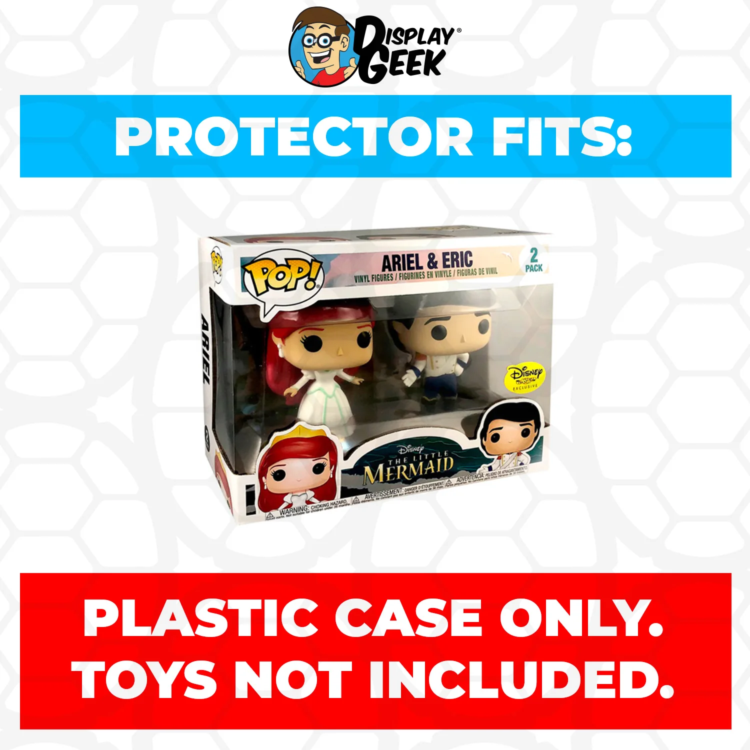 Pop Protector for 2 Pack Ariel & Eric Wedding Funko Pop - Image 2