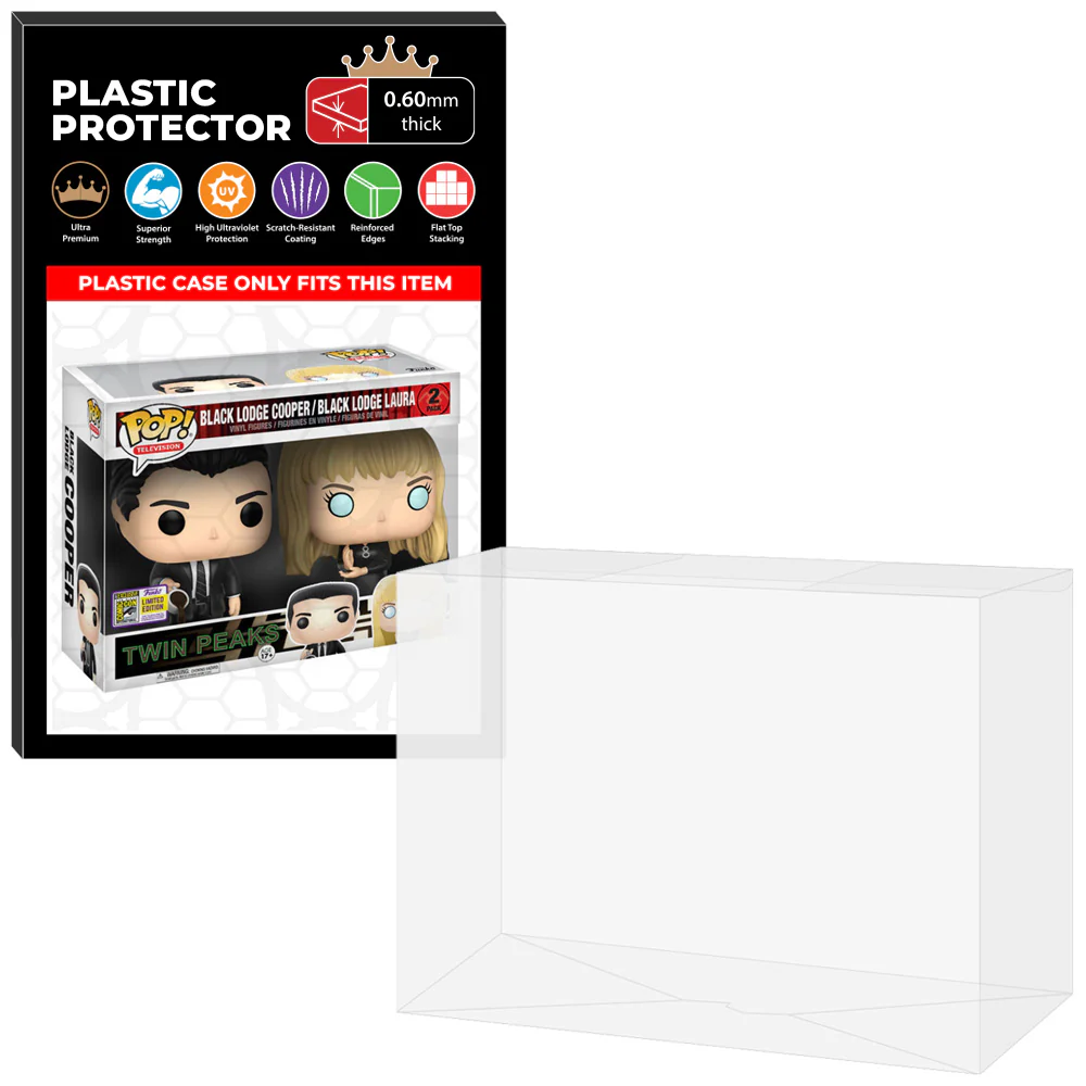 Pop Protector for 2 Pack Black Lodge Cooper & Laura SDCC Funko Pop - Image 9
