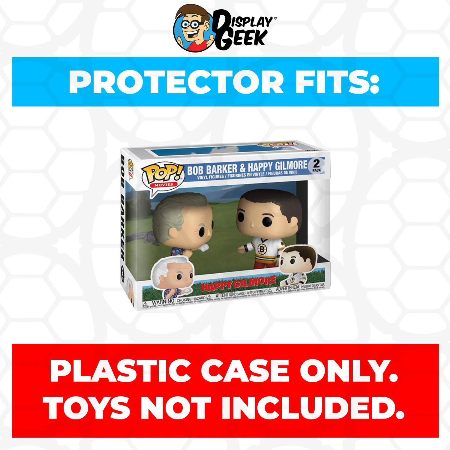 Pop Protector for 2 Pack Bob Barker & Happy Gilmore Funko Pop - Image 2