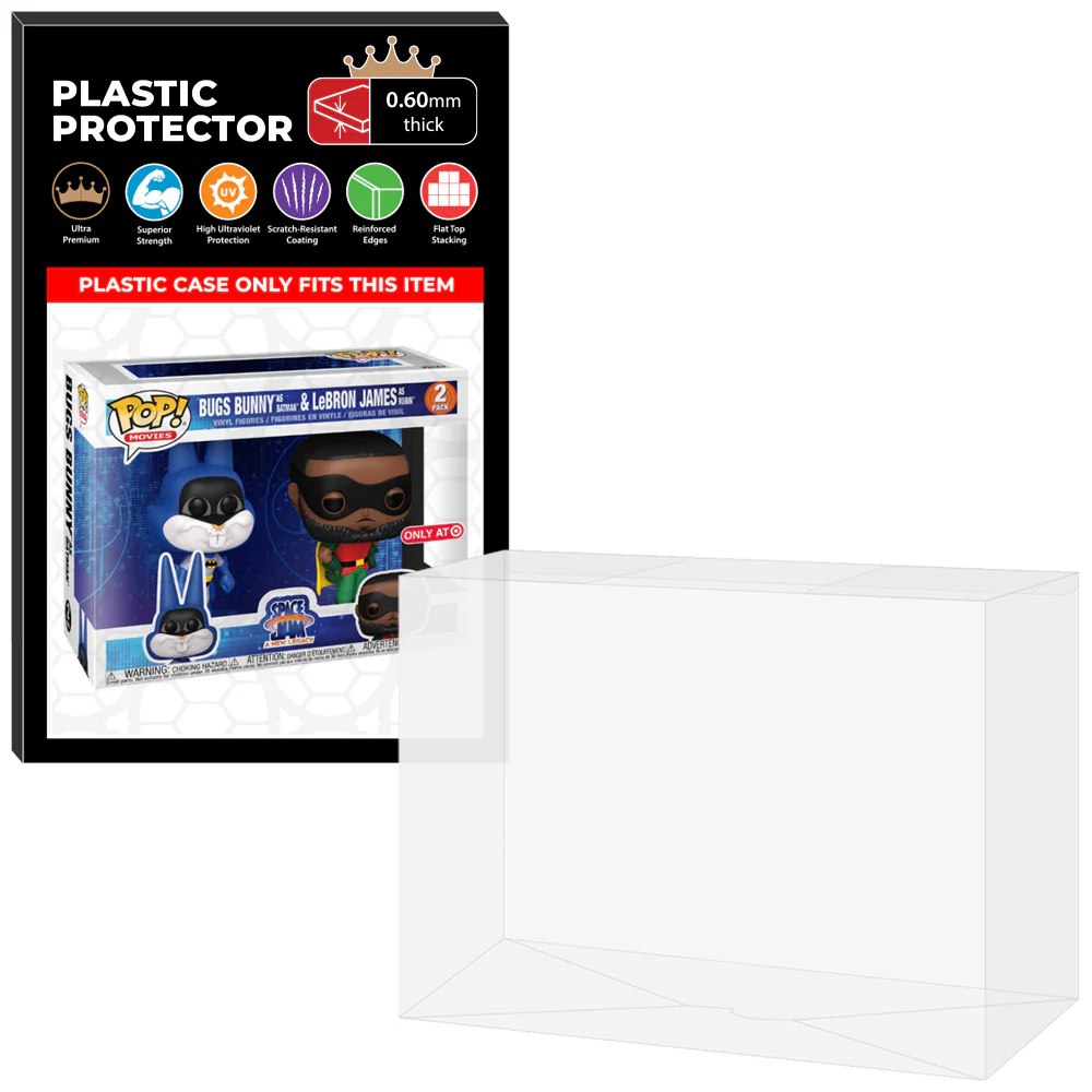 Pop Protector for 2 Pack Bugs Bunny as Batman & LeBron James as Robin Funko Pop - Image 9