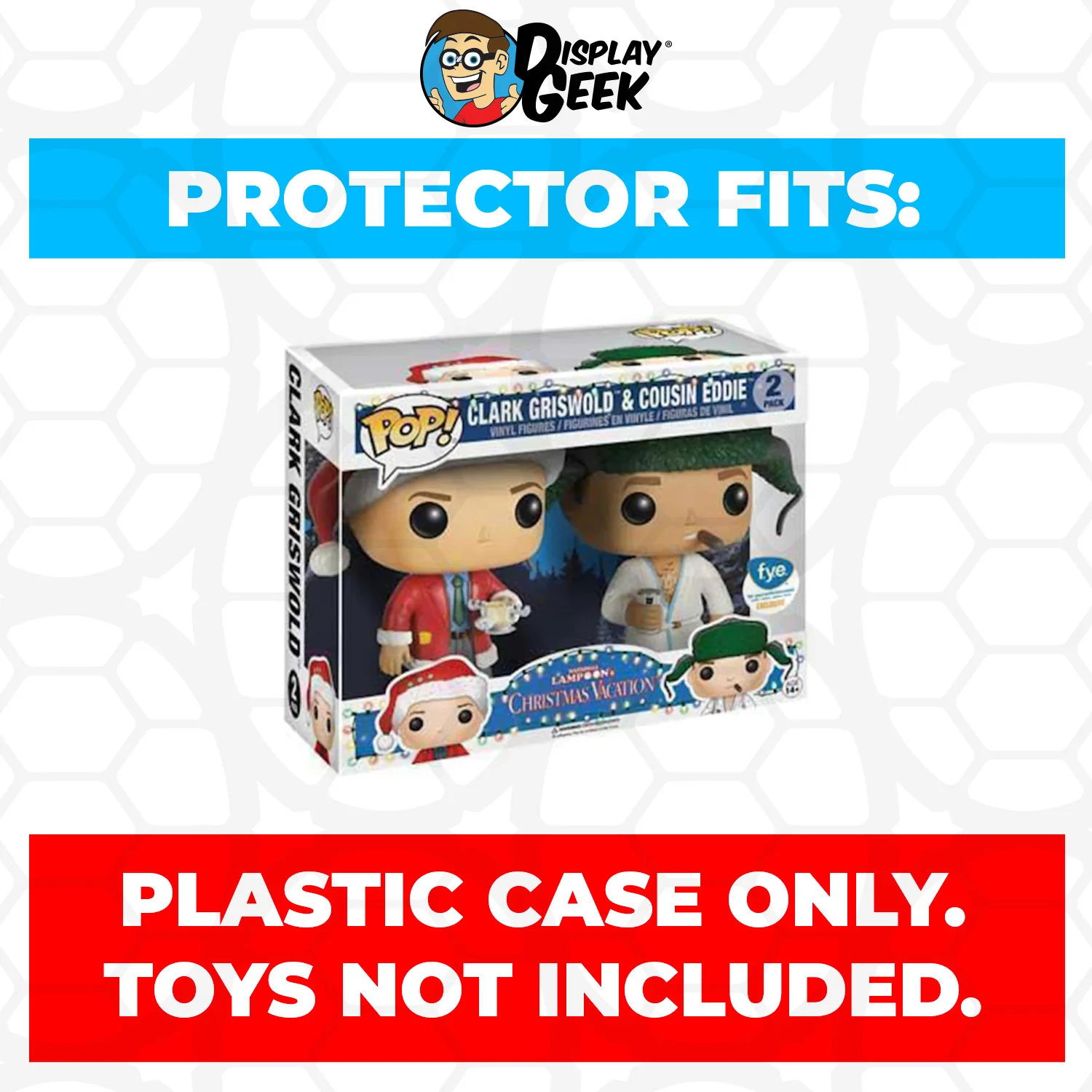 Pop Protector for 2 Pack Clark Griswold & Cousin Eddie Funko Pop - Image 2