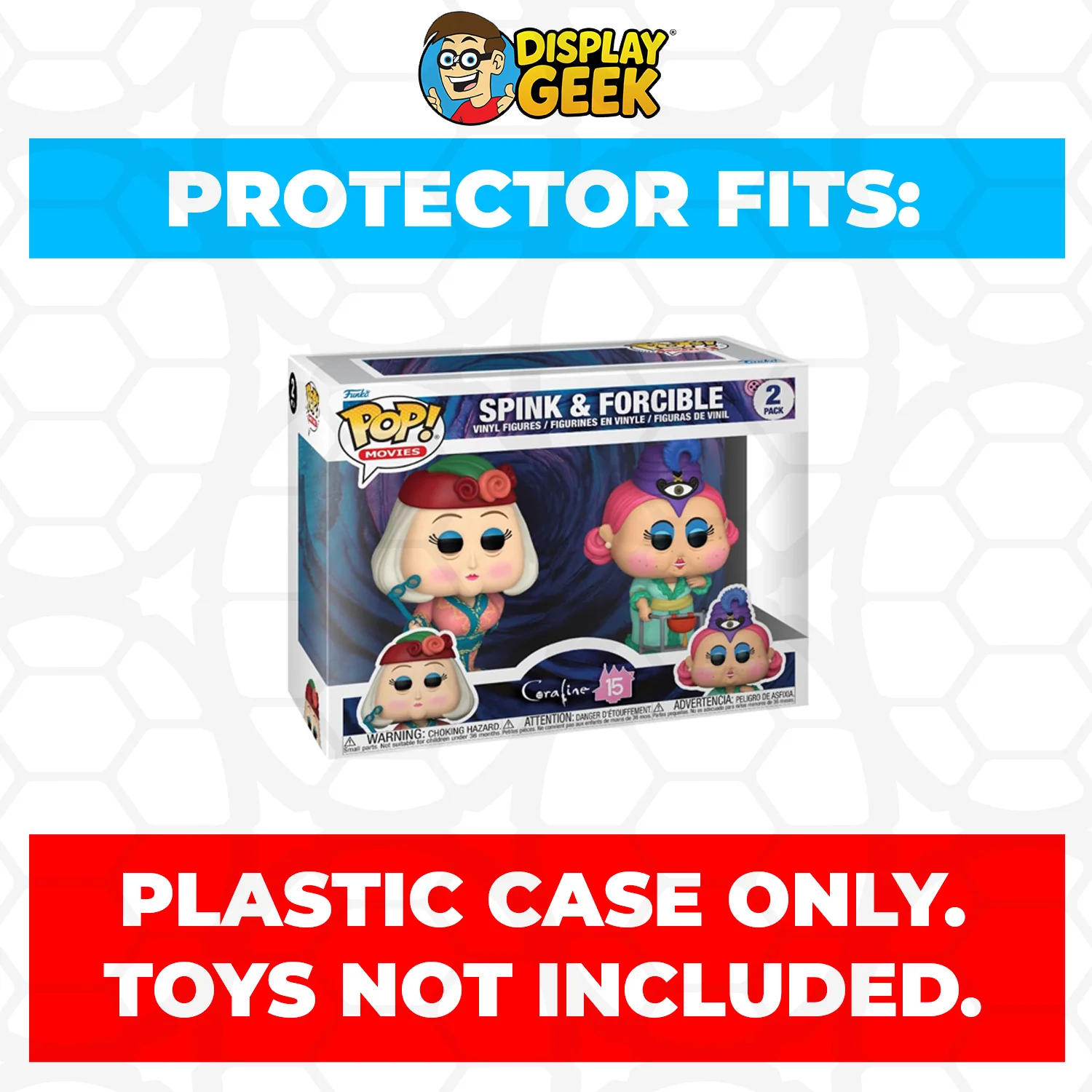 Pop Protector for 2 Pack Coraline - Spink & Forcible Funko Pop - Image 2