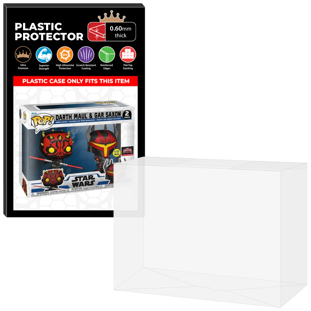 Pop Protector for 2 Pack Darth Maul & Gar Saxon Glow Funko Pop - Image 9